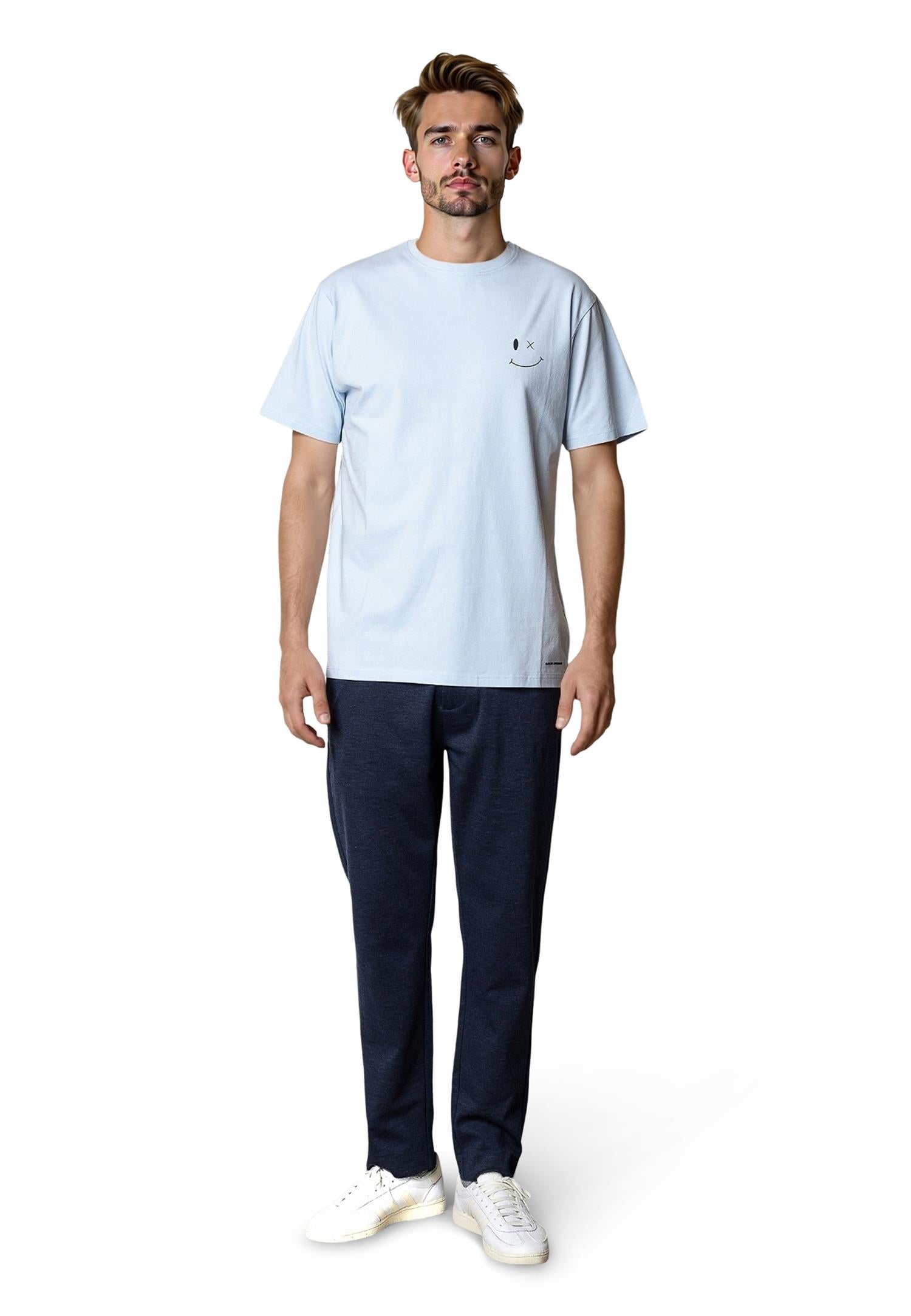 Patrick Organic Tee Light Blue