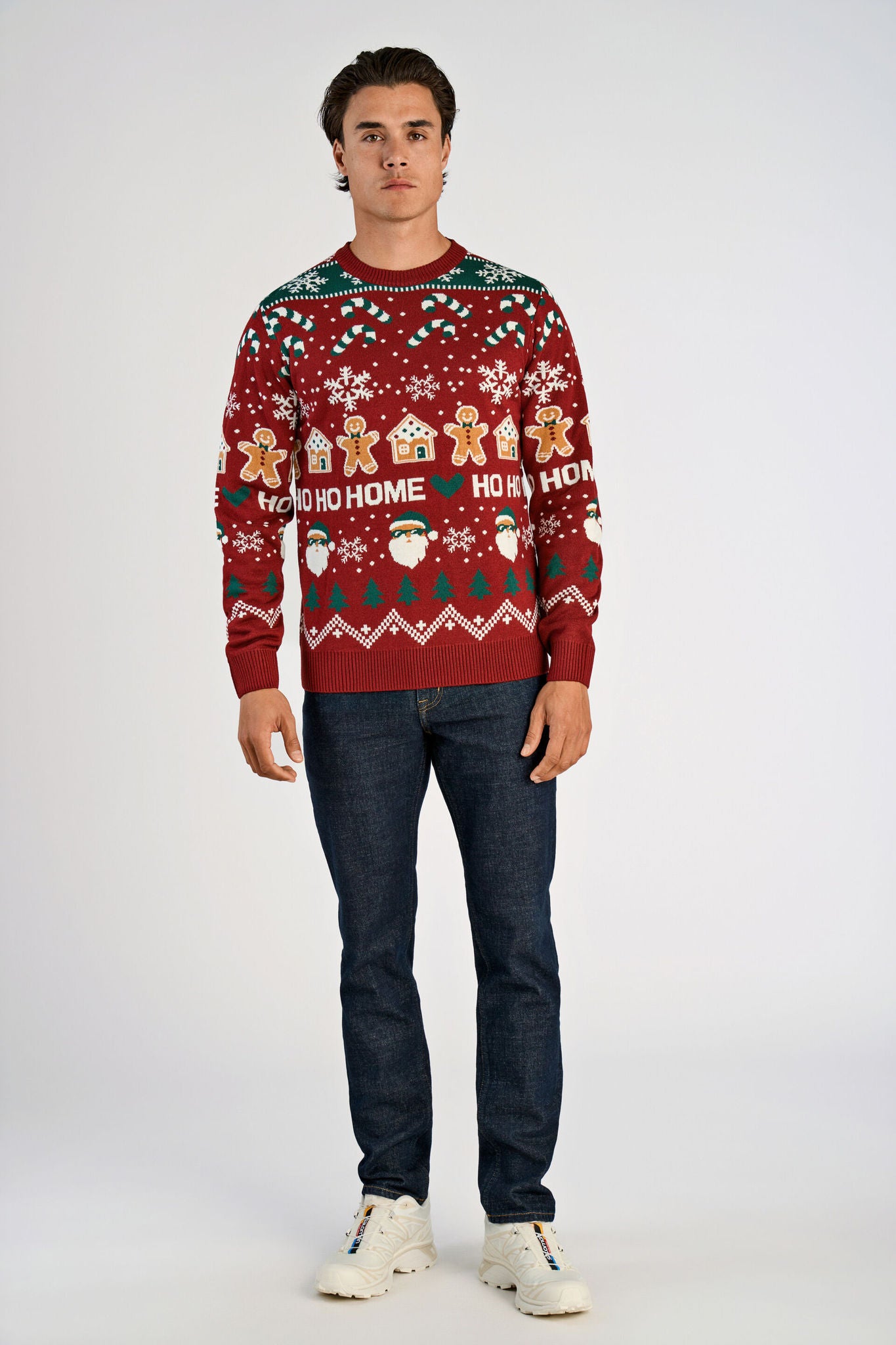 Santa sweater Dark Red