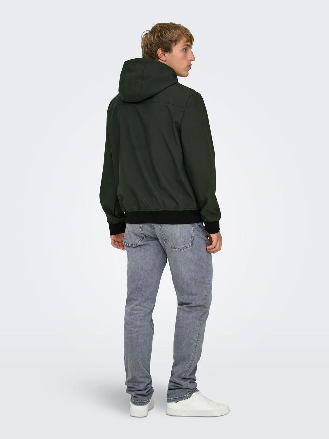 Onsbowie Softshell Bomber Noos Peat