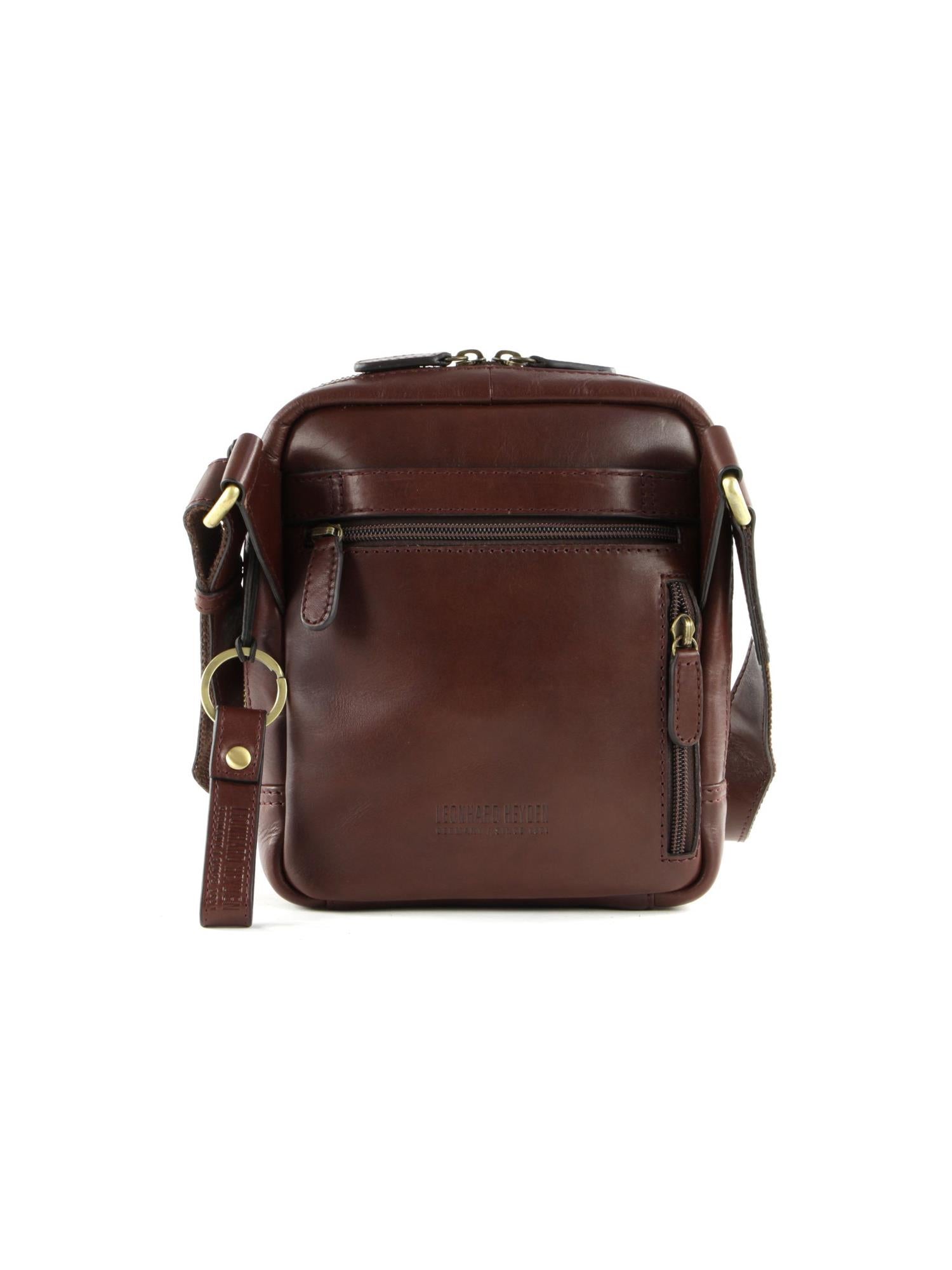Cambridge Zipped Shoulder Bag S Red Brown