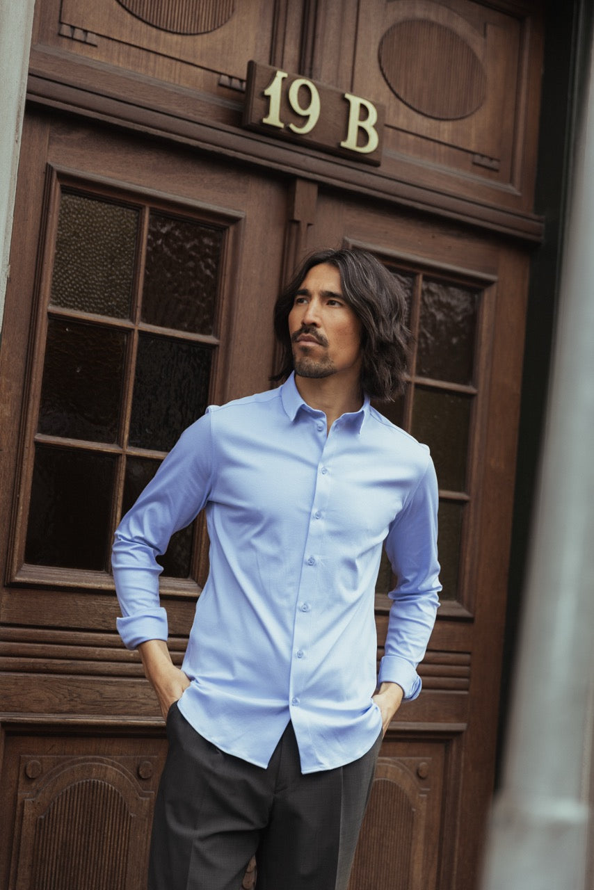 Marco Crunch Jersery shirt Light Blue