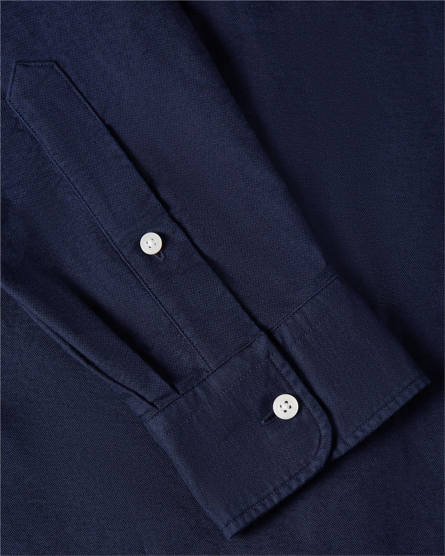 Solid Heritage Oxford Rf Shirt Preppy Navy / Desert Sky Solid