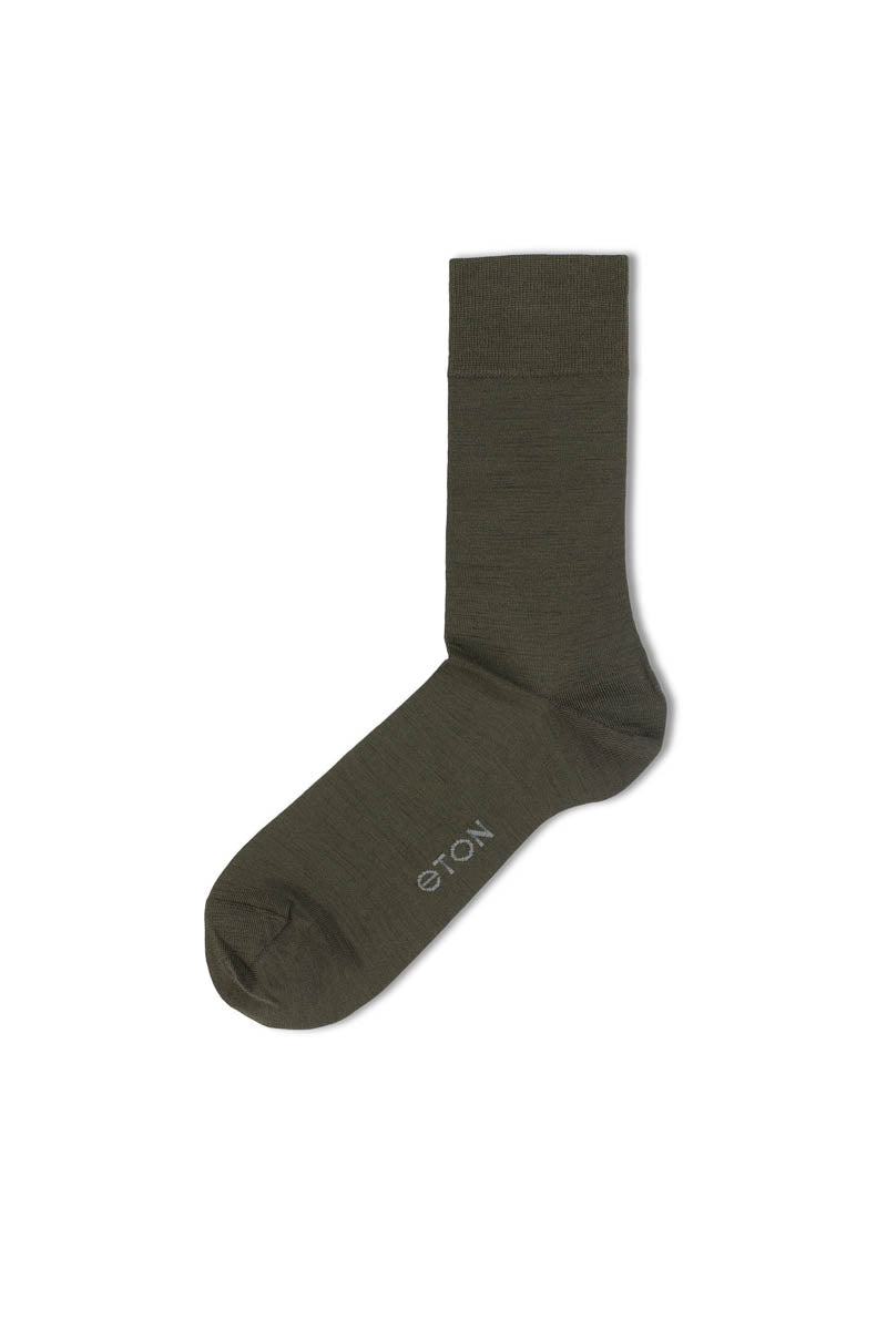 Eton Fine wool plain Olive