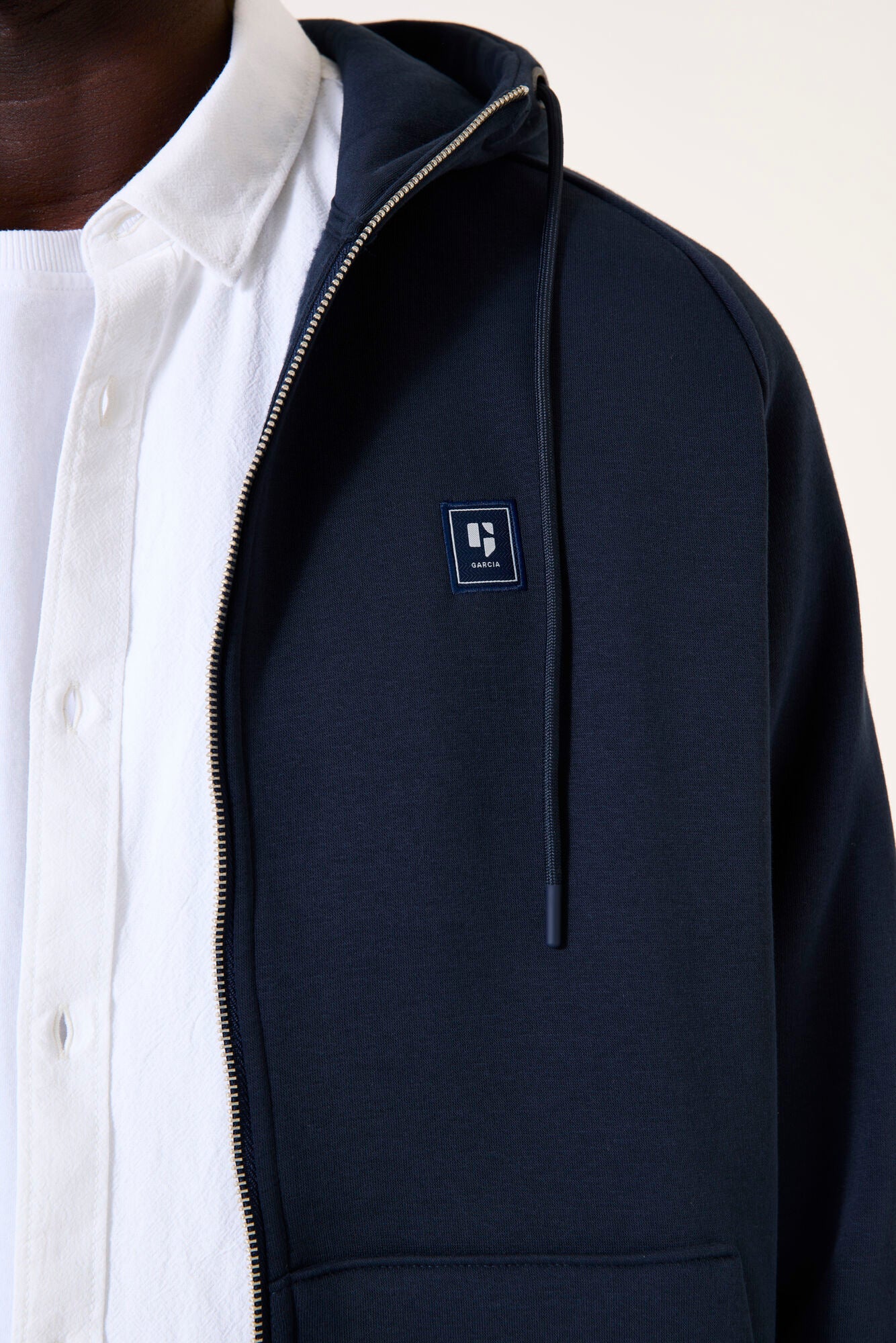 H51066 men´s sweat cardigan Deep Ink