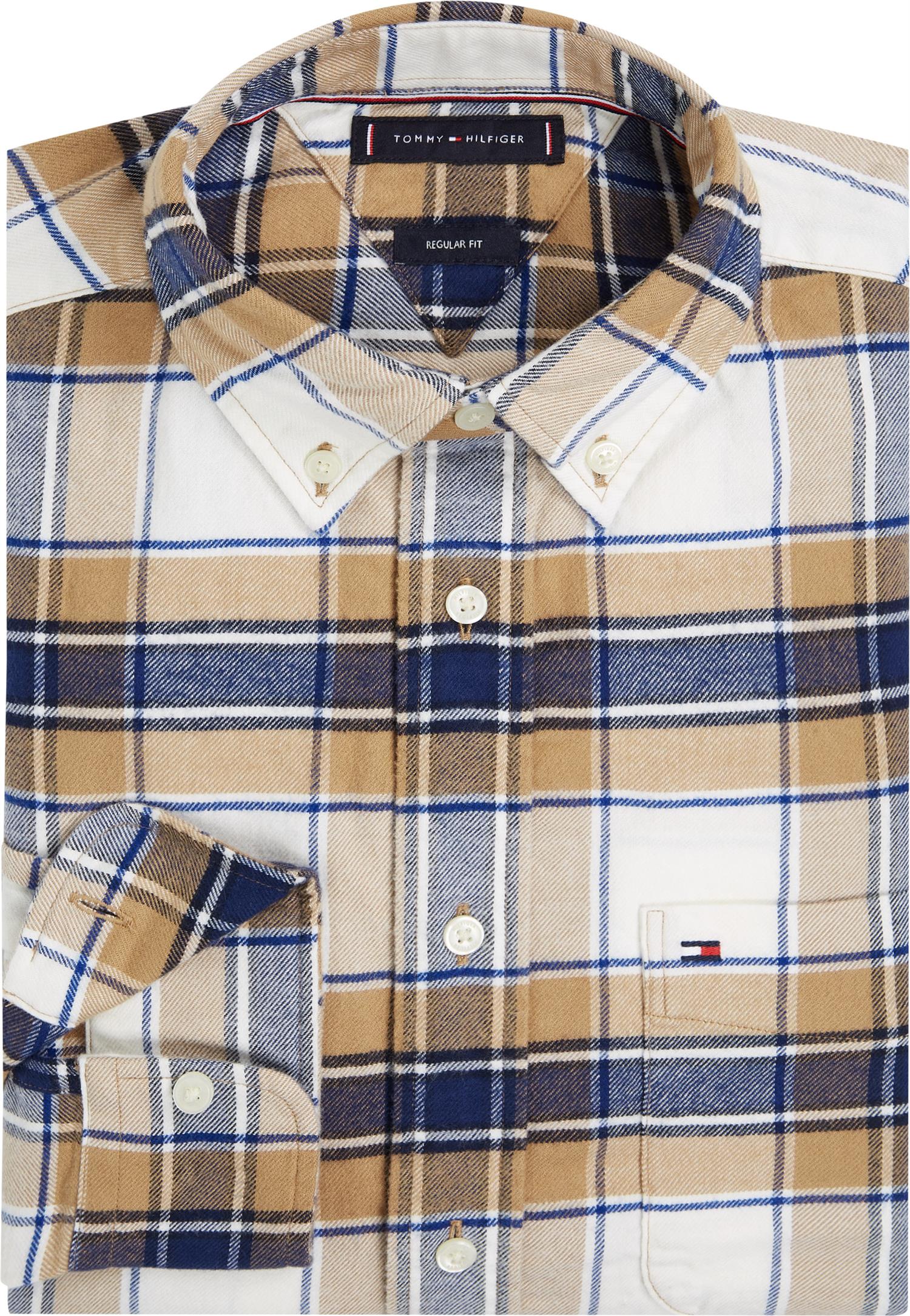 FLANNEL TARTAN CHECK RF SHIRT Safari Canvas / Check