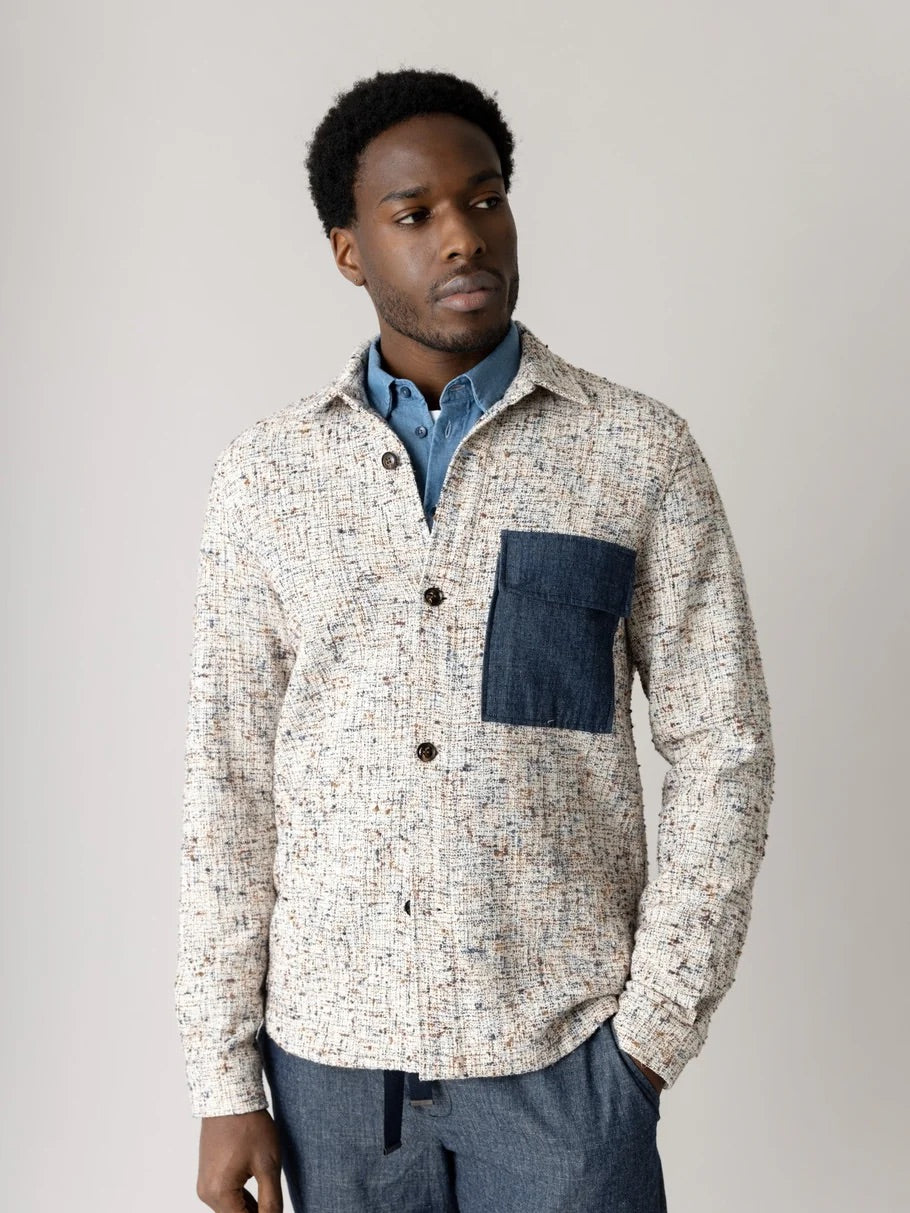 Mmgwilson Nep Overshirt Ecru