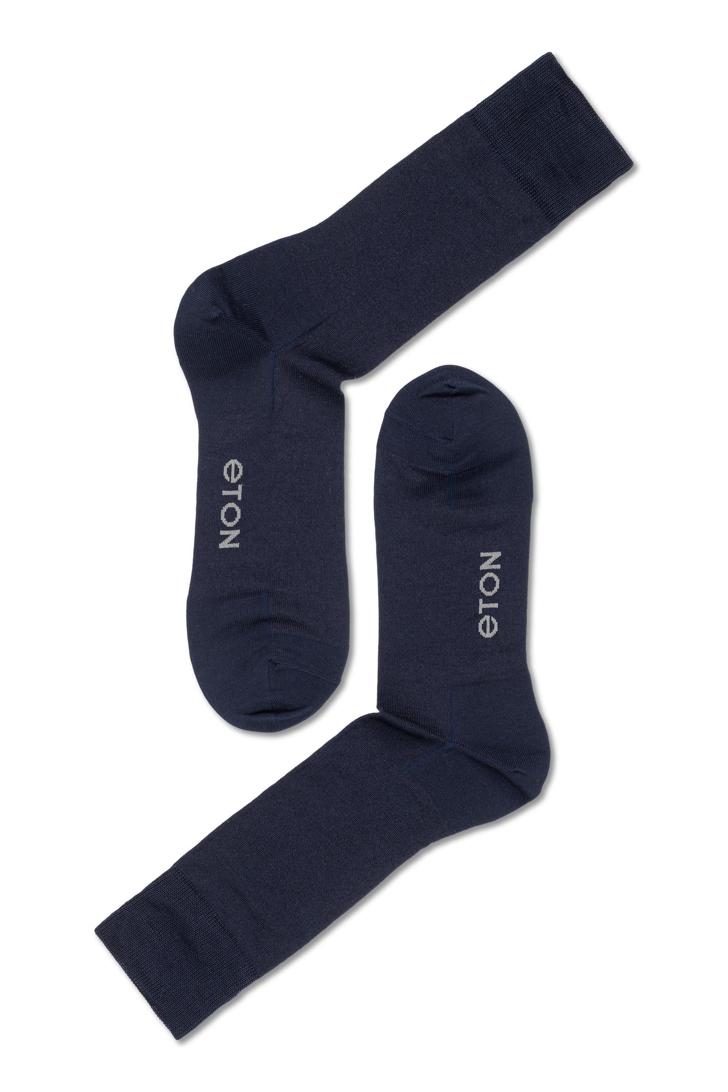 Eton Merc.Cotton Plain Dark Blue