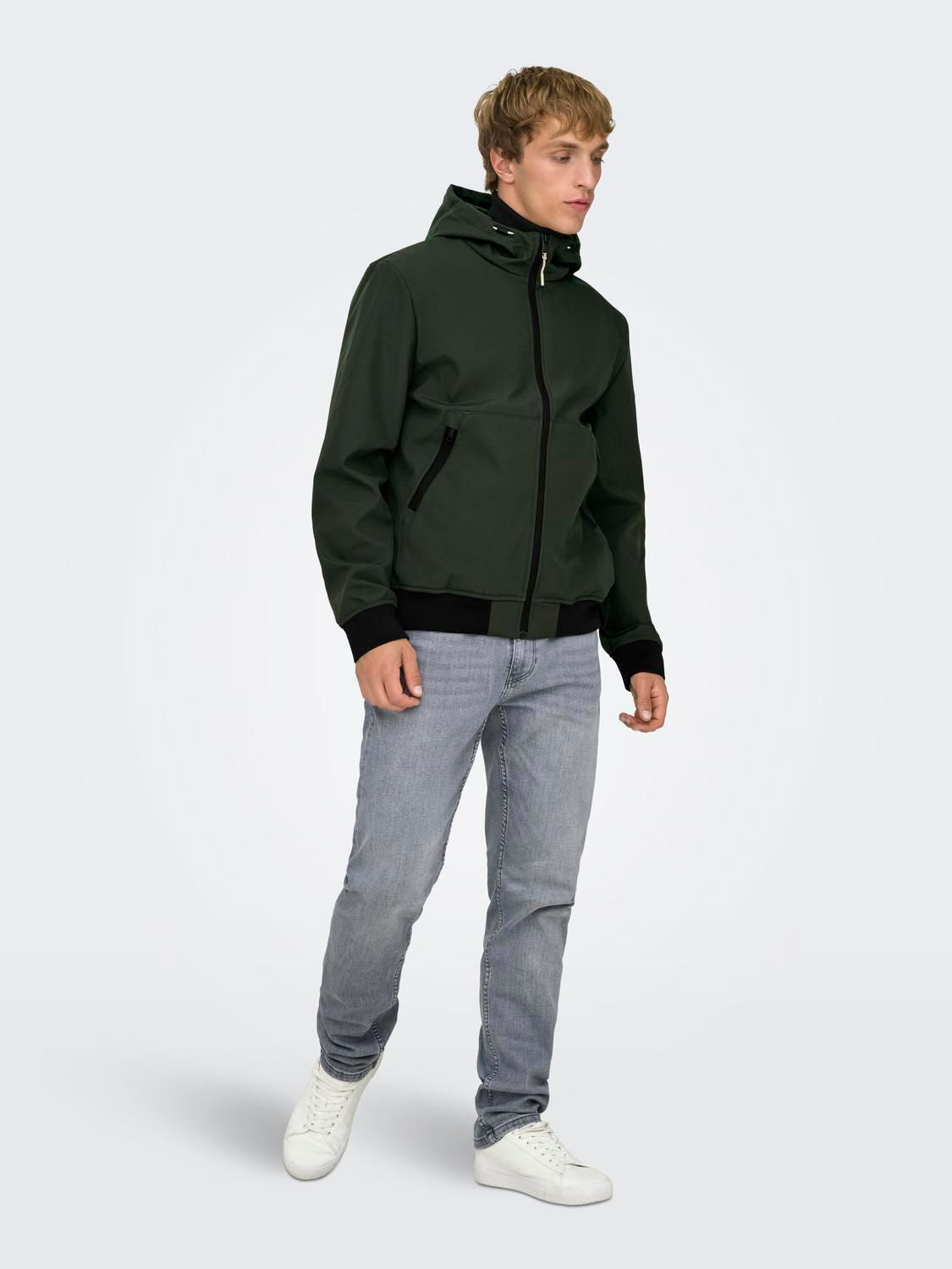 Onsbowie Softshell Bomber Noos Peat