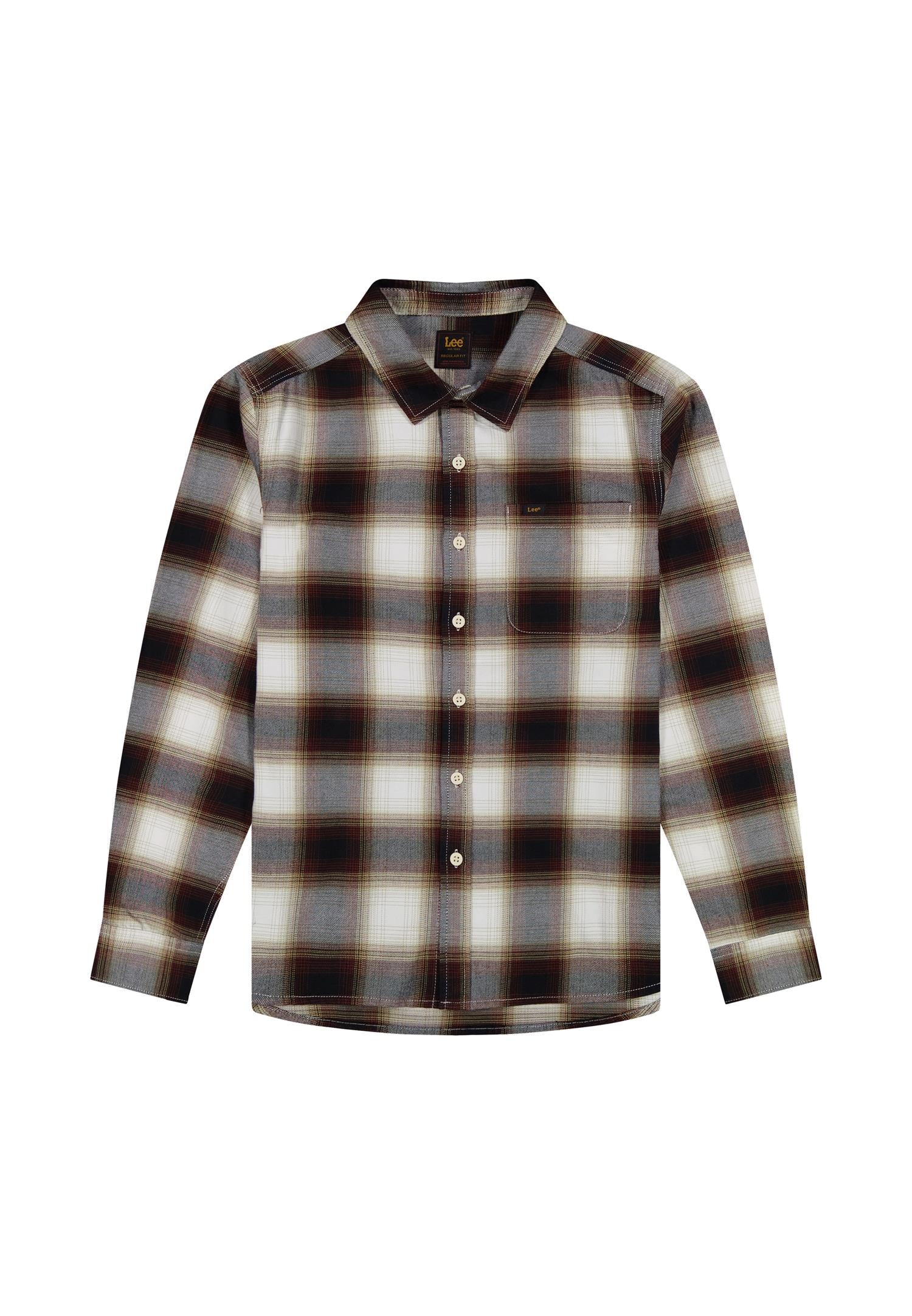 Leesure shirt Brentwood plaid White Mix