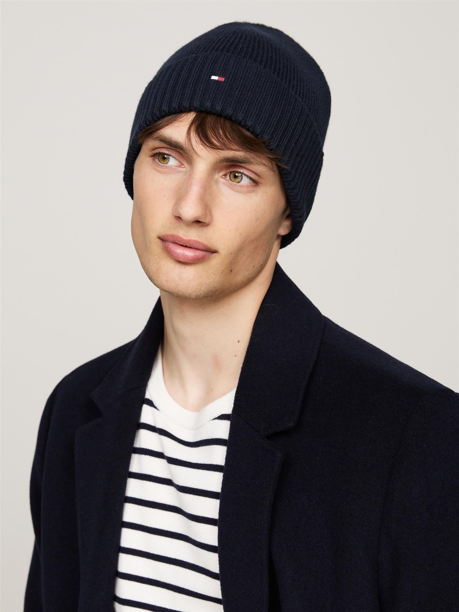 Th Flag Pima Cotton Beanie Space Blue