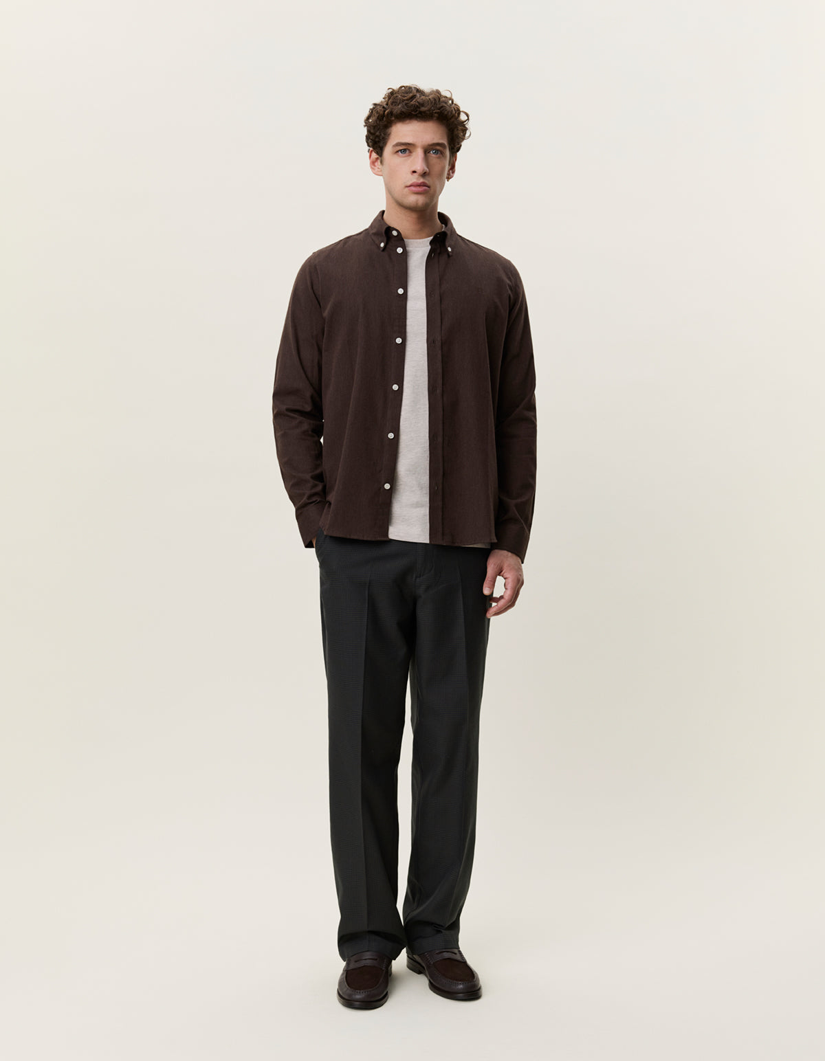 Soft Flannel Shirt Delicioso Brown