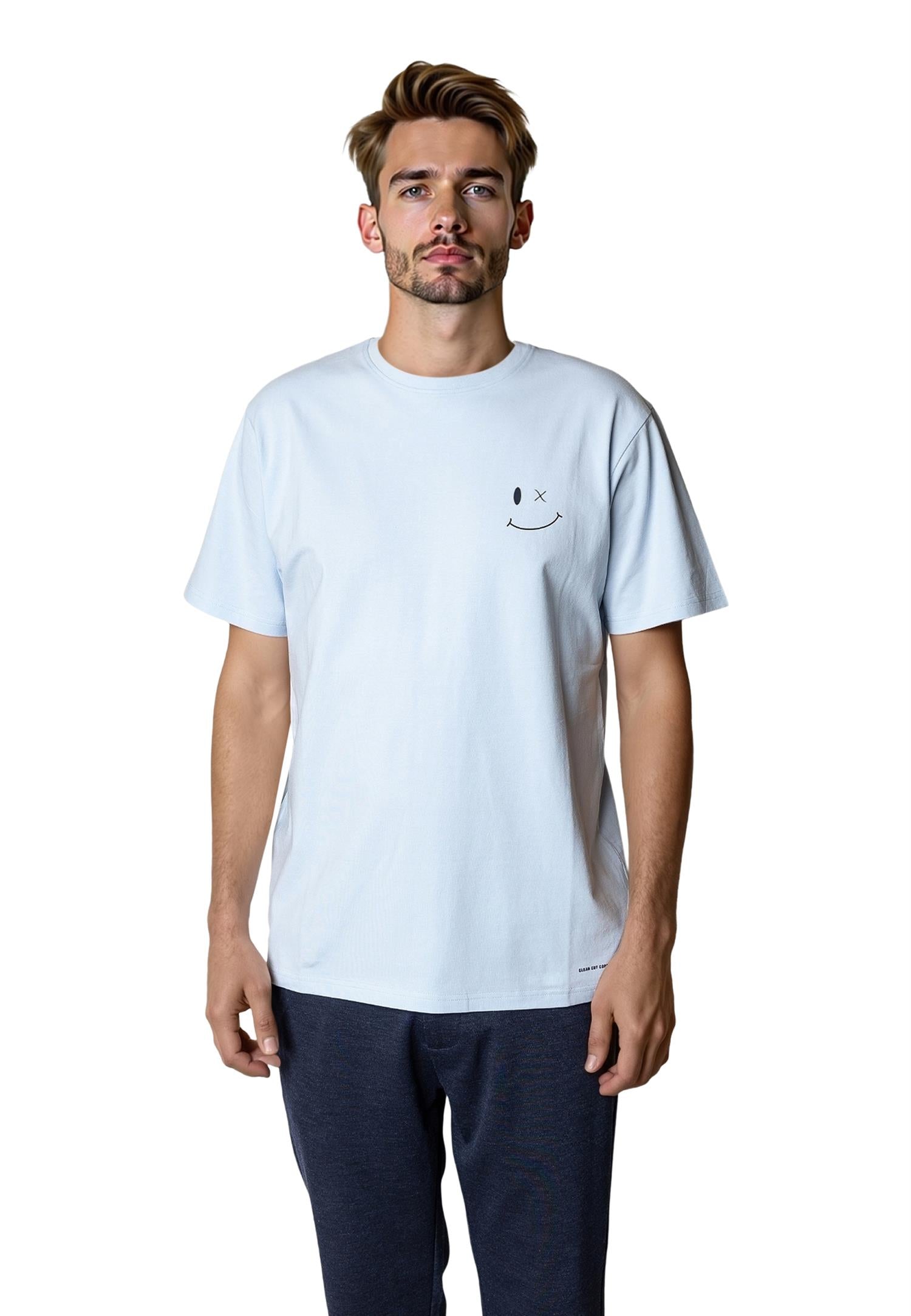 Patrick Organic Tee Light Blue