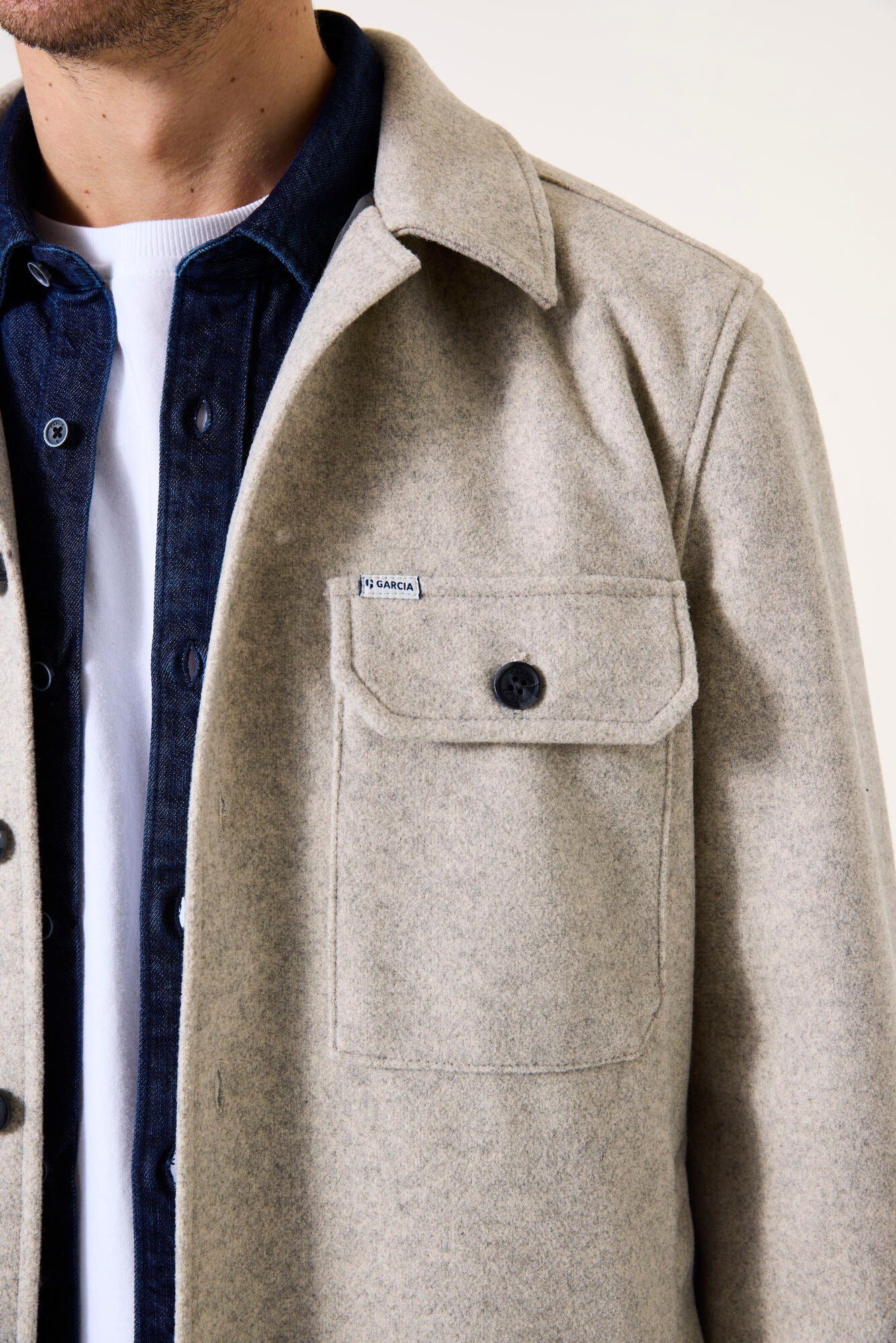 I51301 men´s overshirt Sand