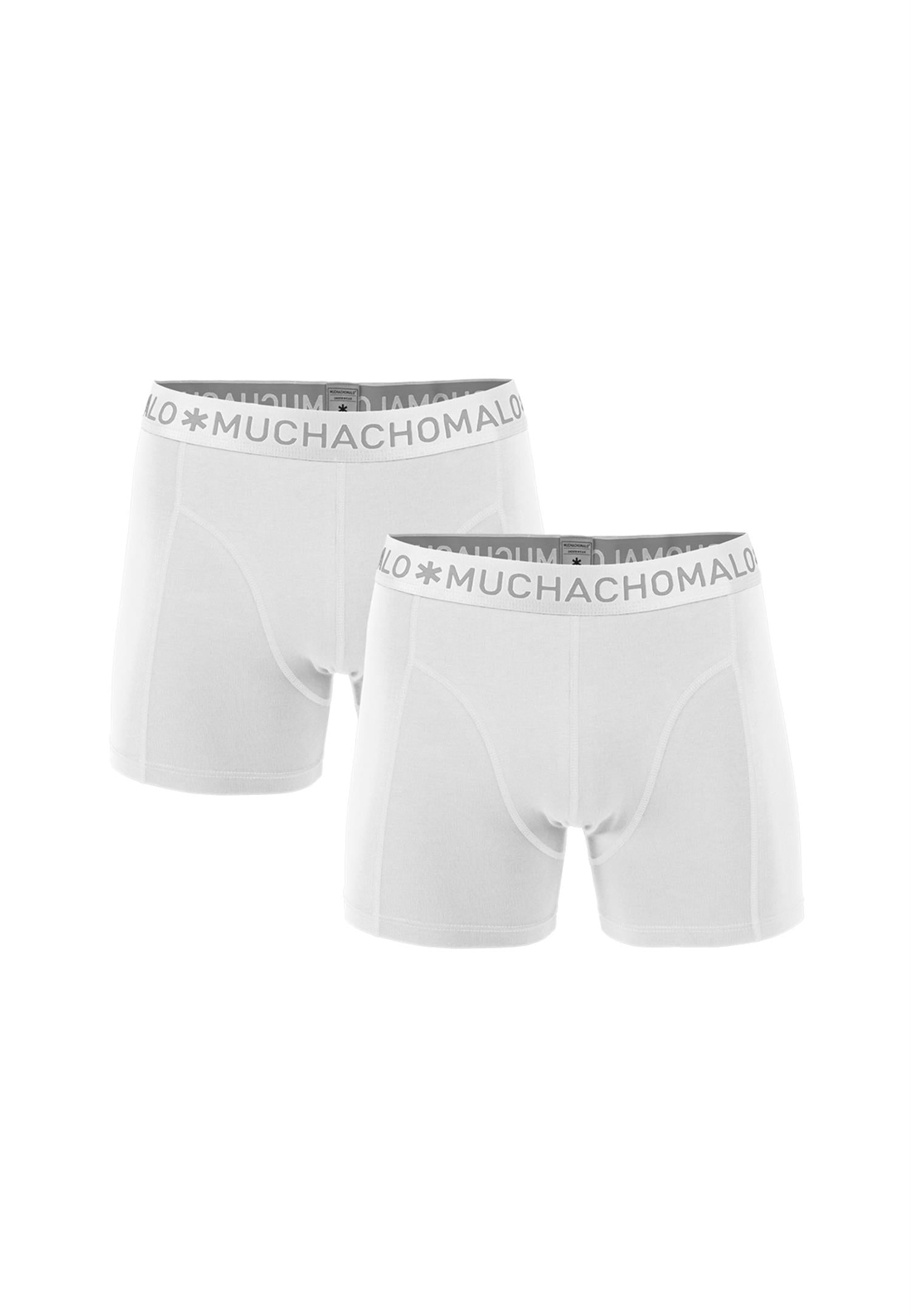 1010 2pk Solid Boxer 01 White