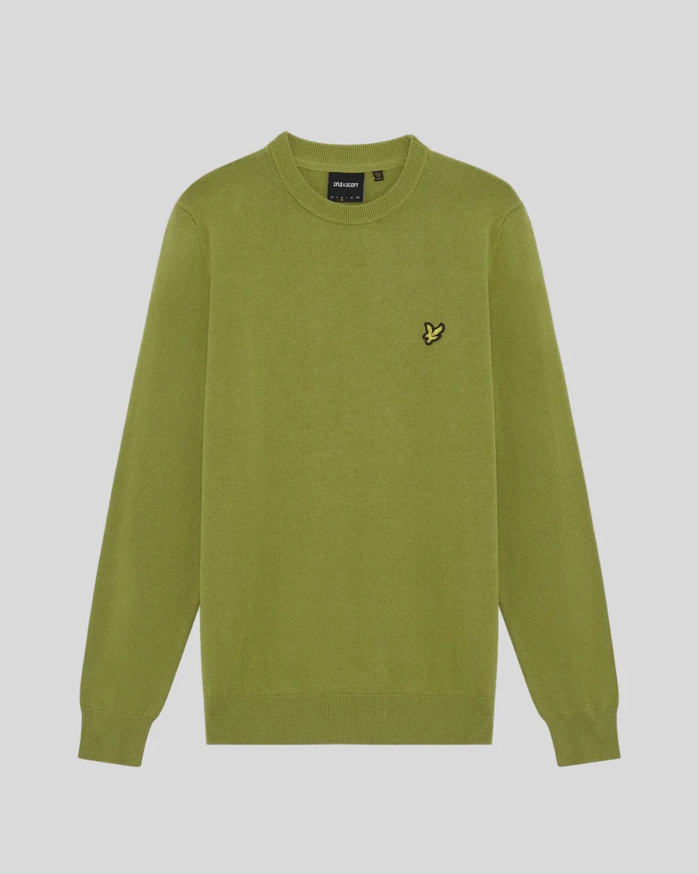 Cotton crew neck jumper Green