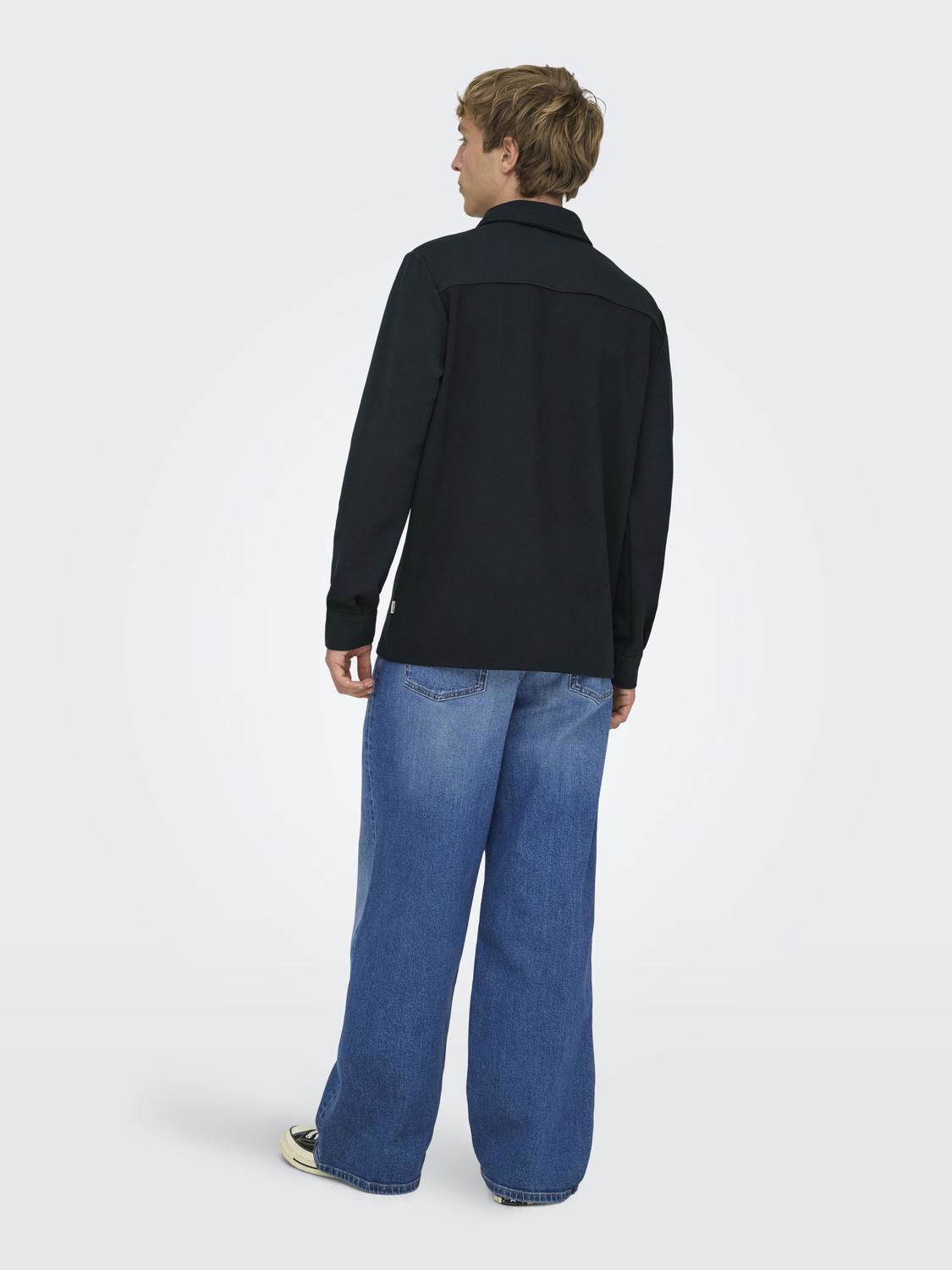 Onsnewkodyl Overshirt Sweat Noos Dark Navy