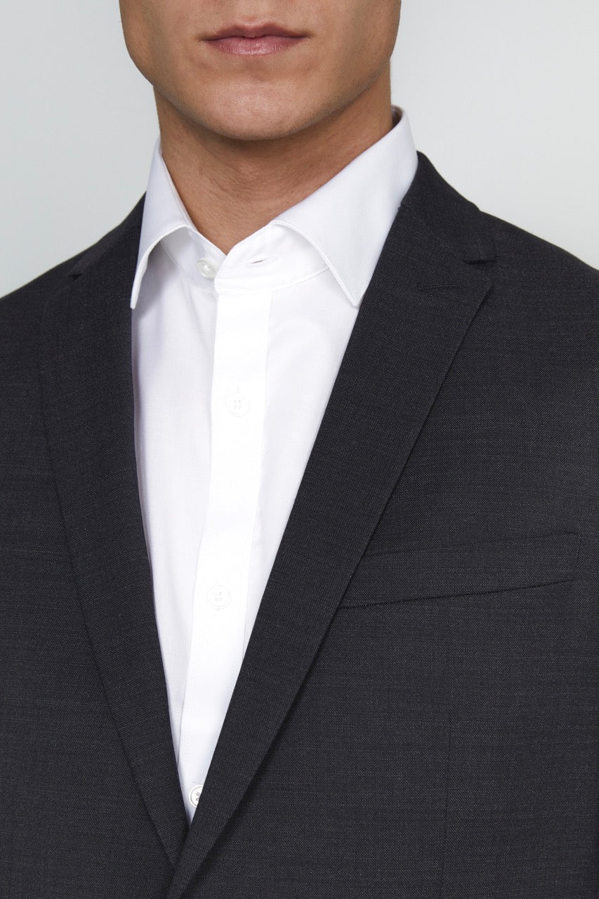 George F Stretch Suit Blazer Forged Iron