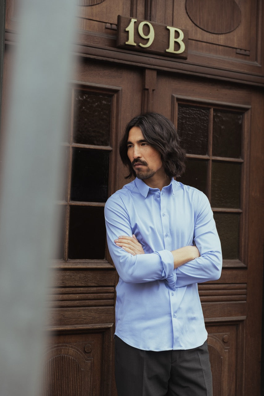 Marco Crunch Jersery shirt Light Blue