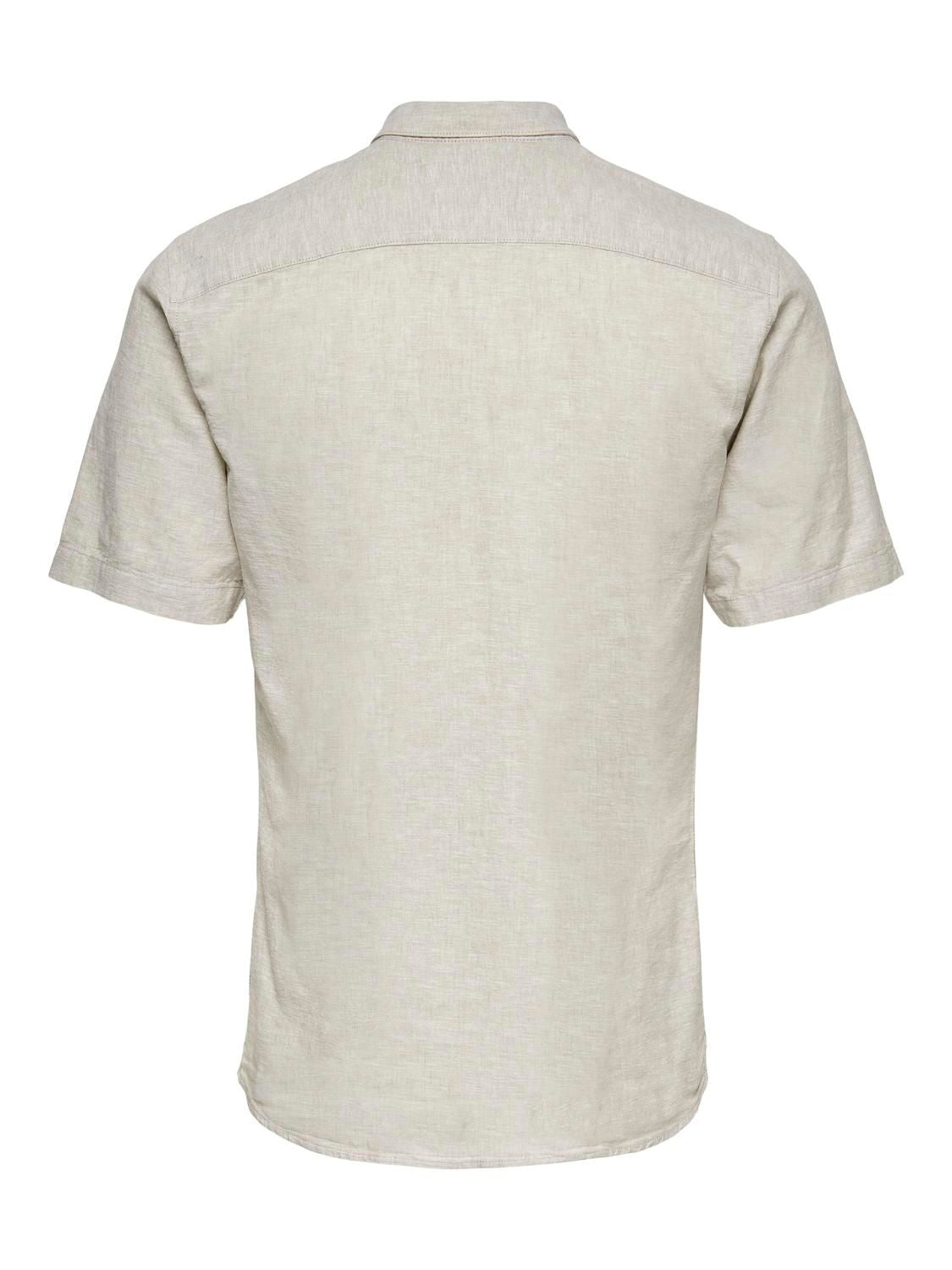 Onscaiden Life Ss Solid Linen Blend Noos Chinchilla