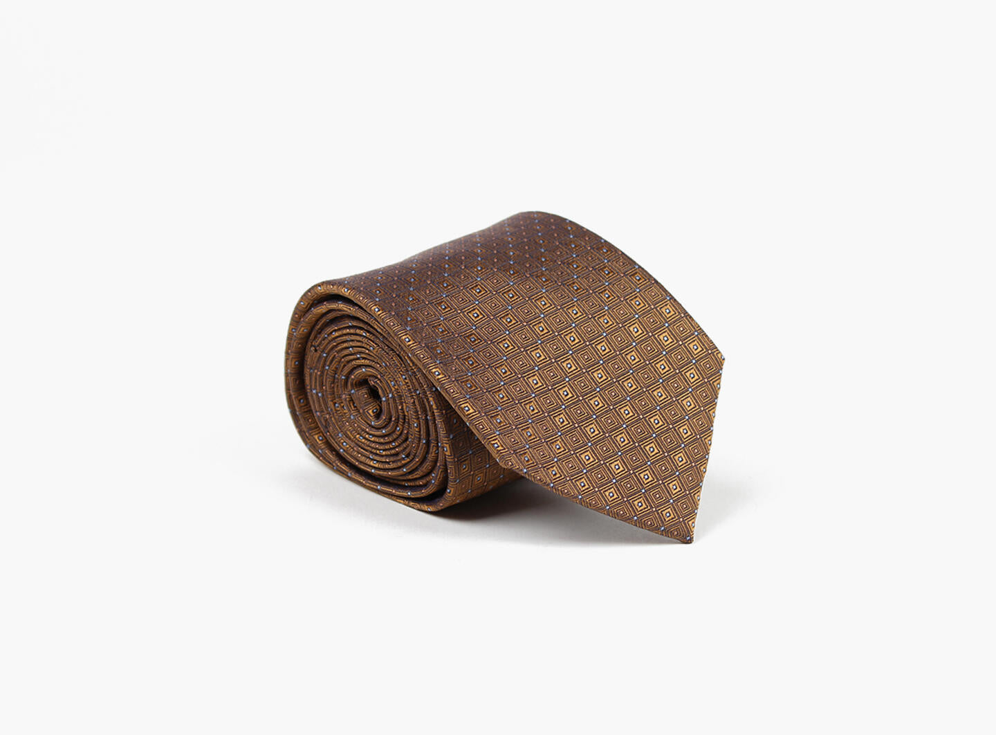 100% silk tie 7,6cm Burn Orange