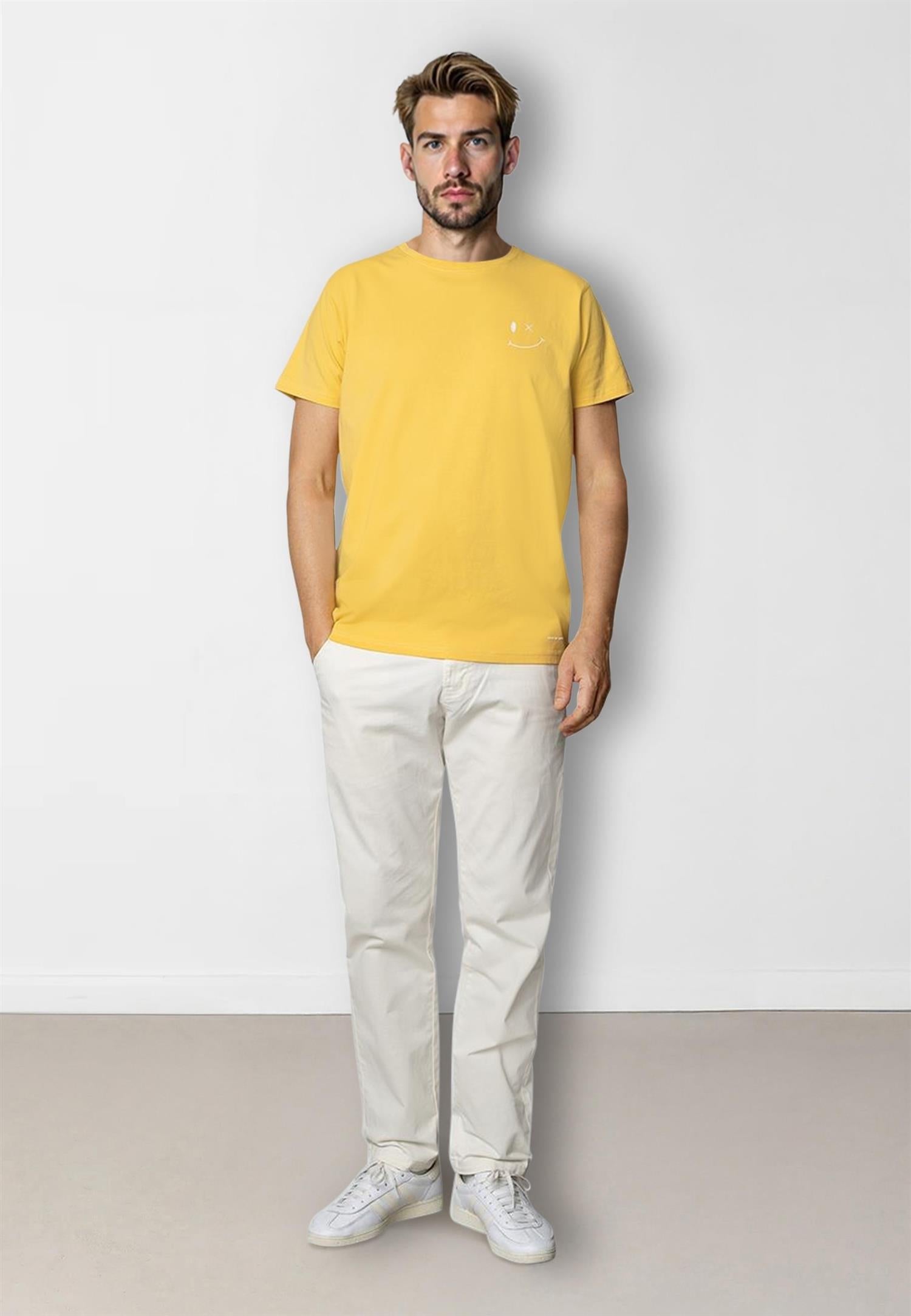 Patrick Organic Tee Warm Yellow