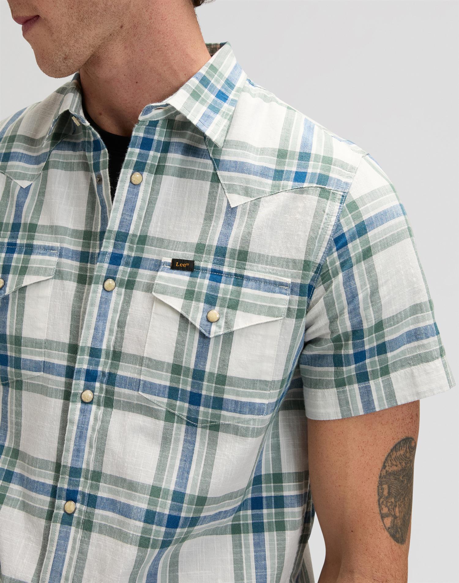 Lee western shirt Hvit