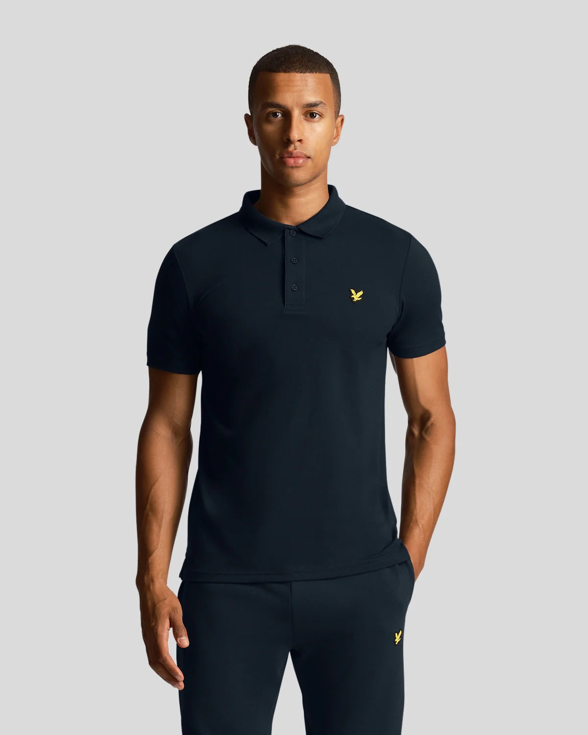 Plain Polo Shirt Dark Navy
