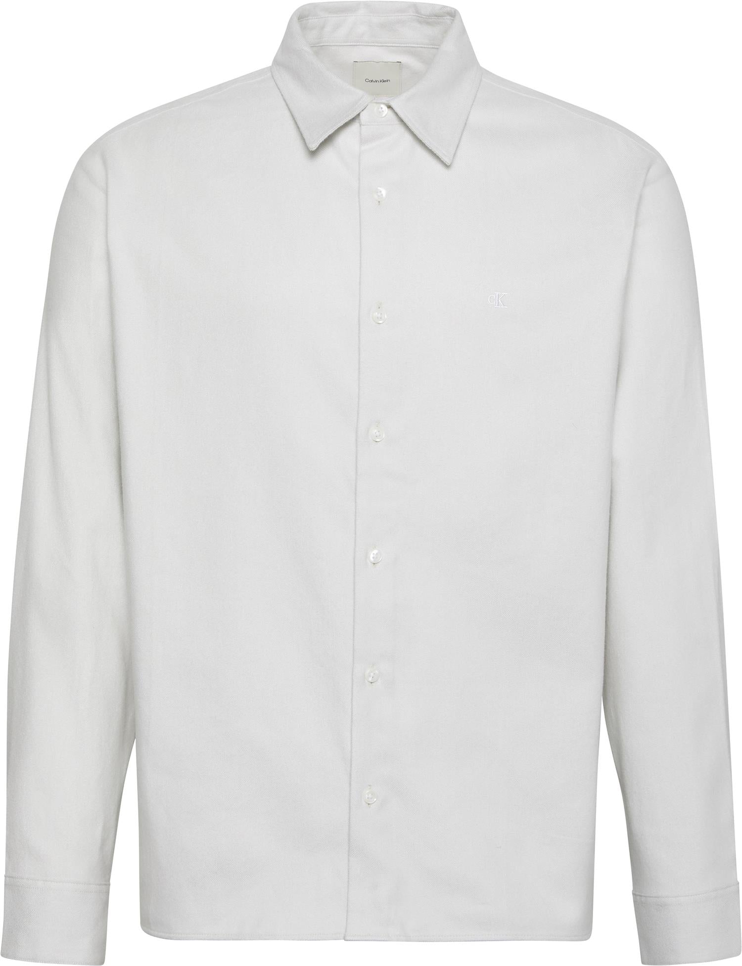 Ls Melange Flannel Easy Shirt Harbor Mist