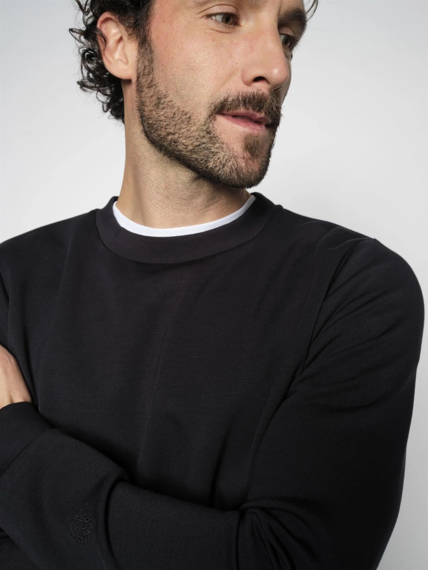 Abel Crew Neck Sweat Salute Navy