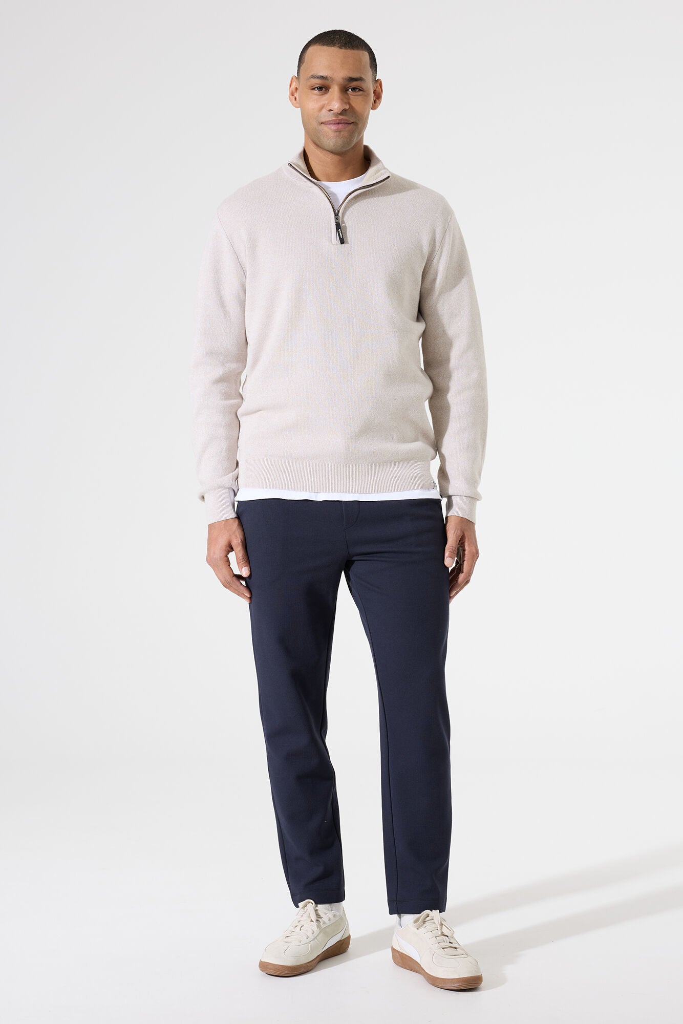 I51240 men`s Pullover Sand