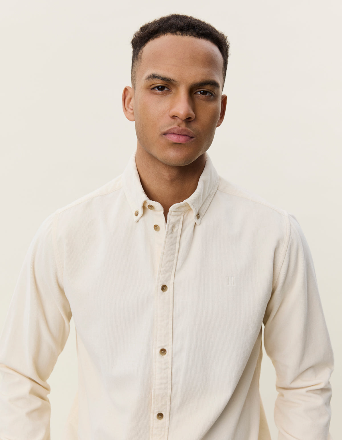 Pinwale Corduroy Shirt Ivory