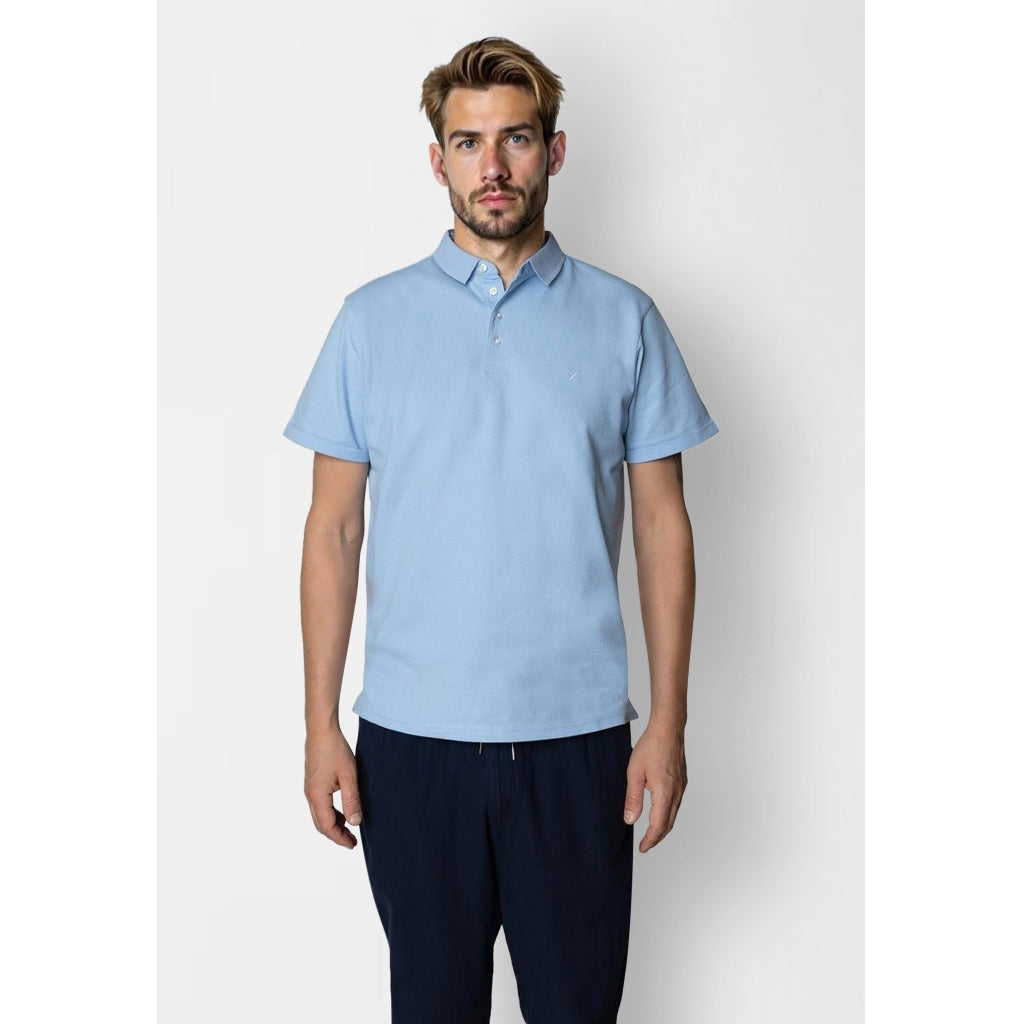 Silkeborg Stretch Polo Light Blue