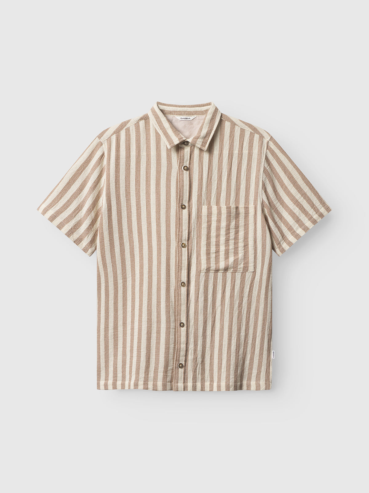 Sven Reg Sur SS Beige Stripe