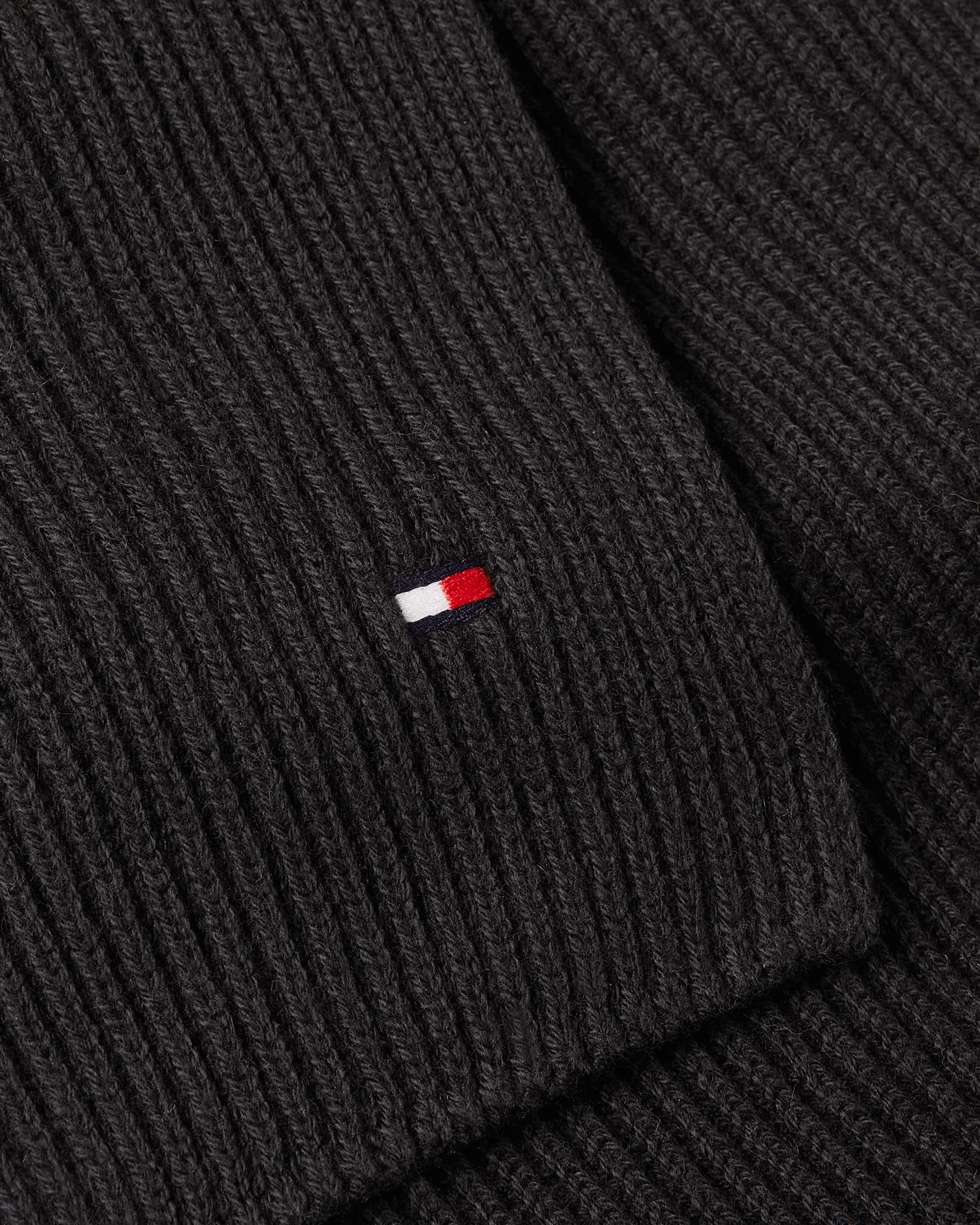 Th Flag Pima Cotton Cash Scarf Black