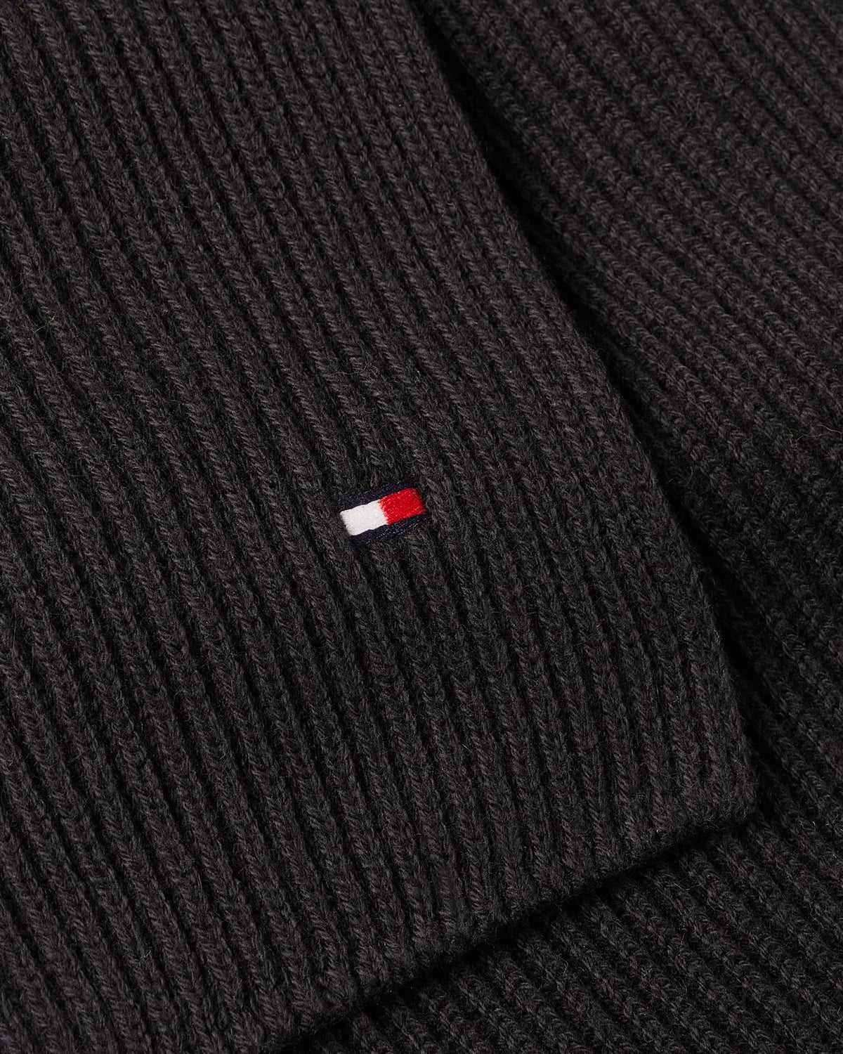 Th Flag Pima Cotton Cash Scarf Black
