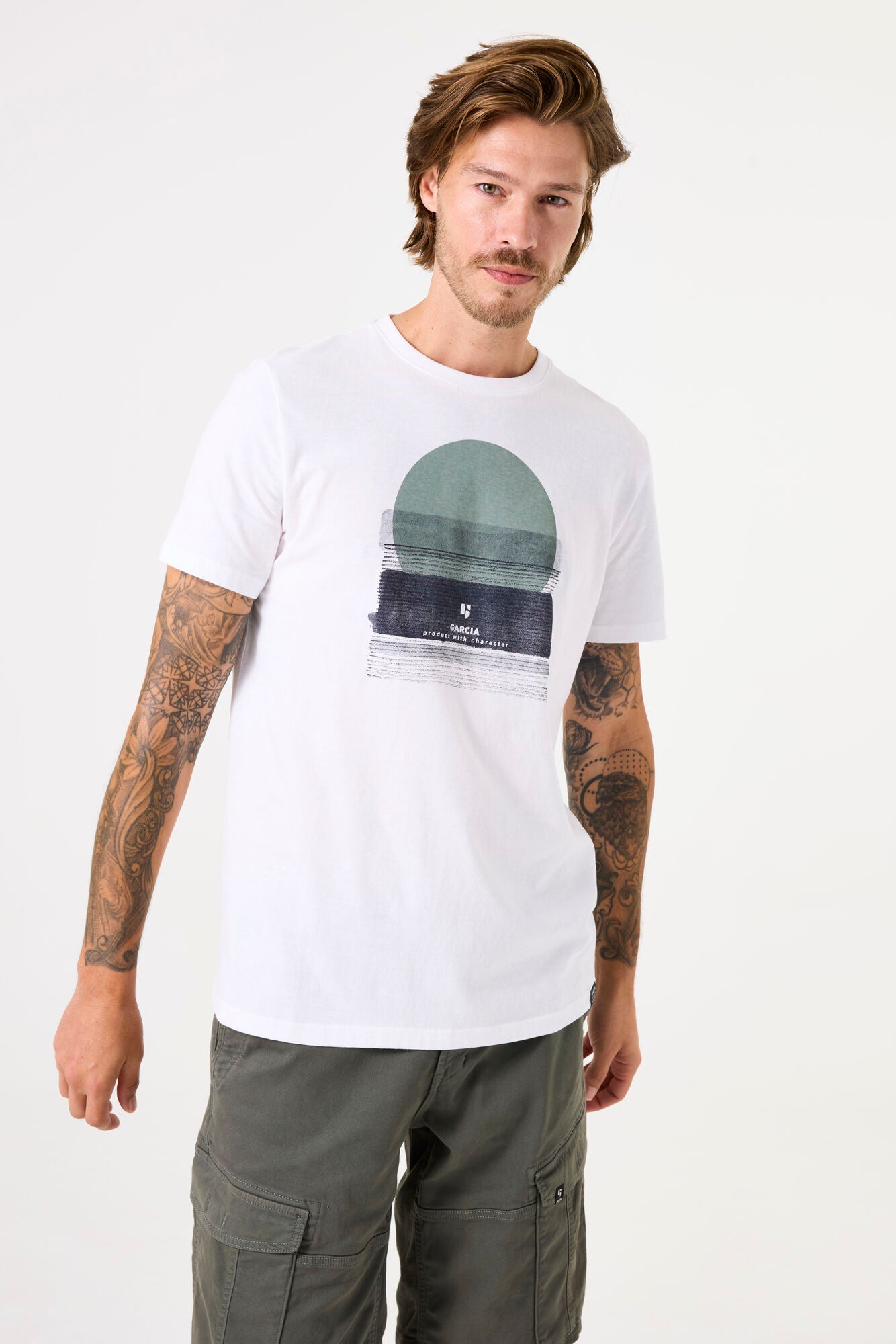D51001_men`s T-shirt ss White