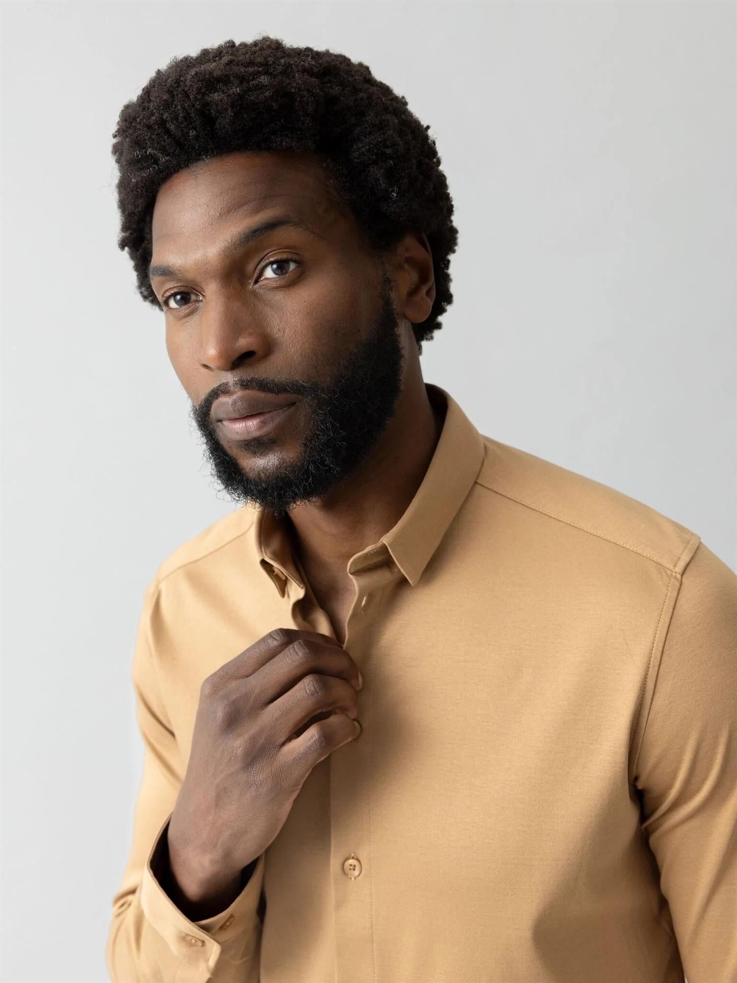 MARCO JERSEY SHIRT Toasted Coconut