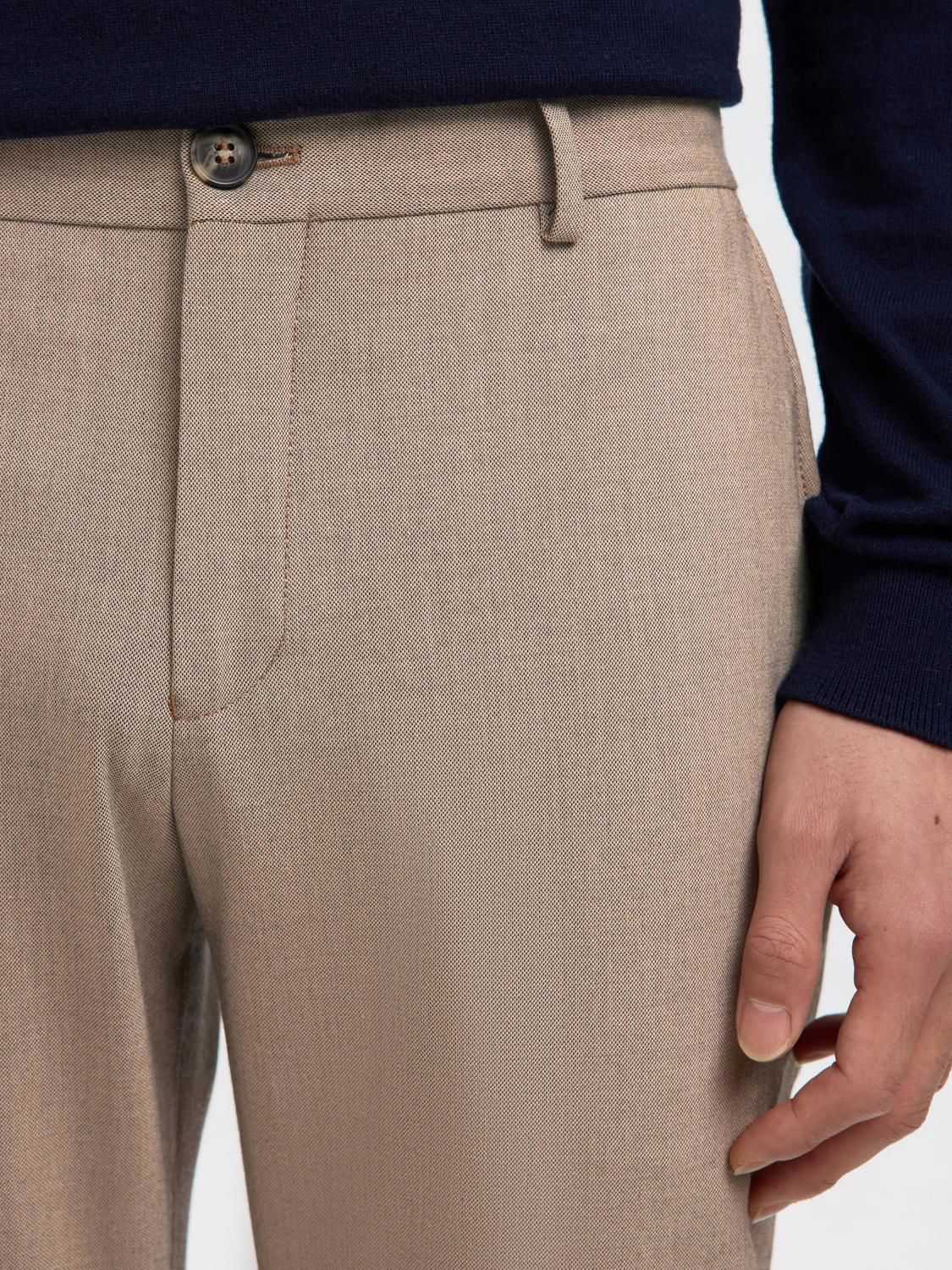 Slm175-Slim Robert Flex Pants Noos Sand