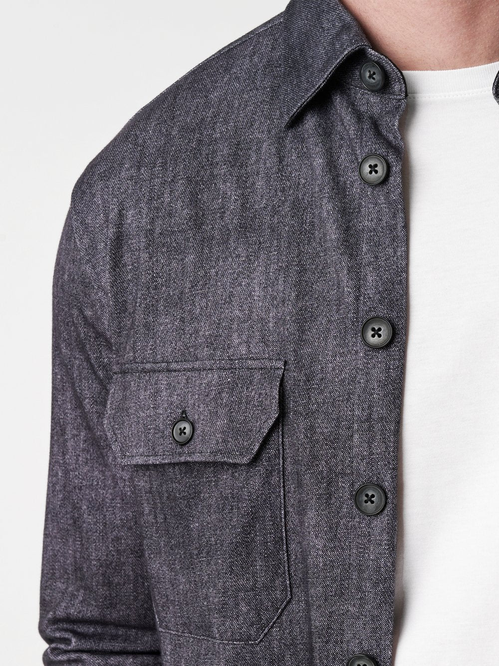 Casual overshirt Kent Navy Denim