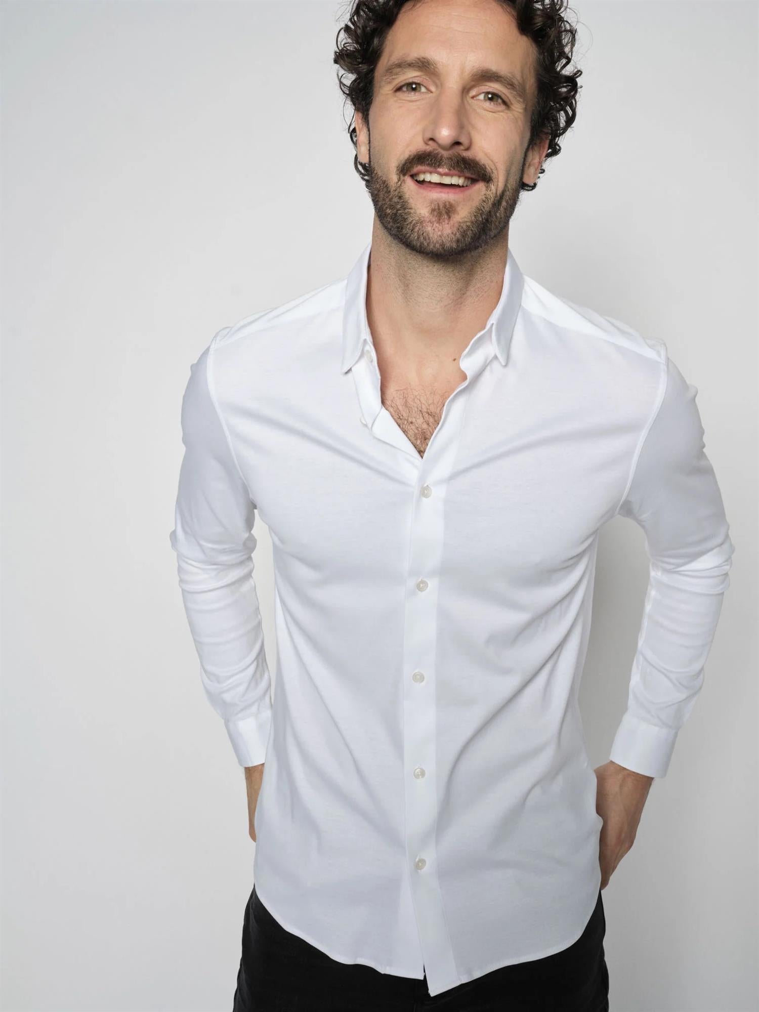 Marco Crunch Jersery shirt White