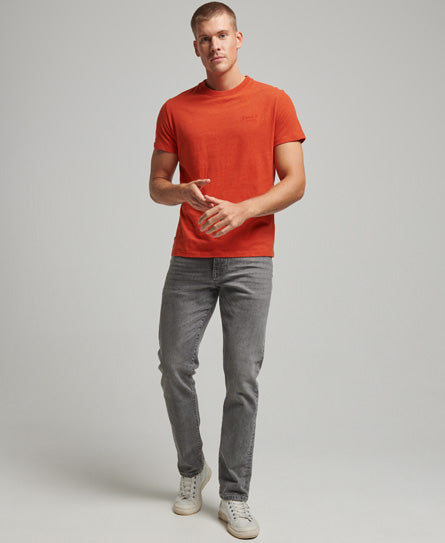 Essential LOGO EMB TEE Bright Orange