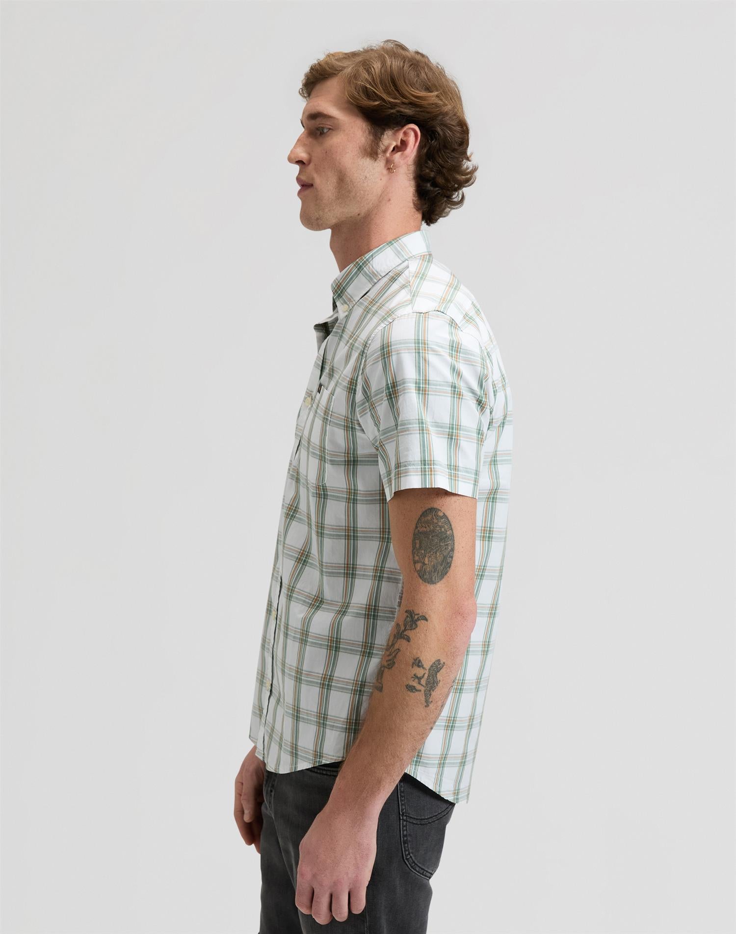 Lee button down Hvit