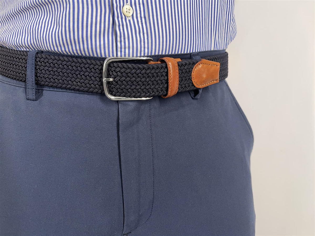 Navy ribbon belt Navy