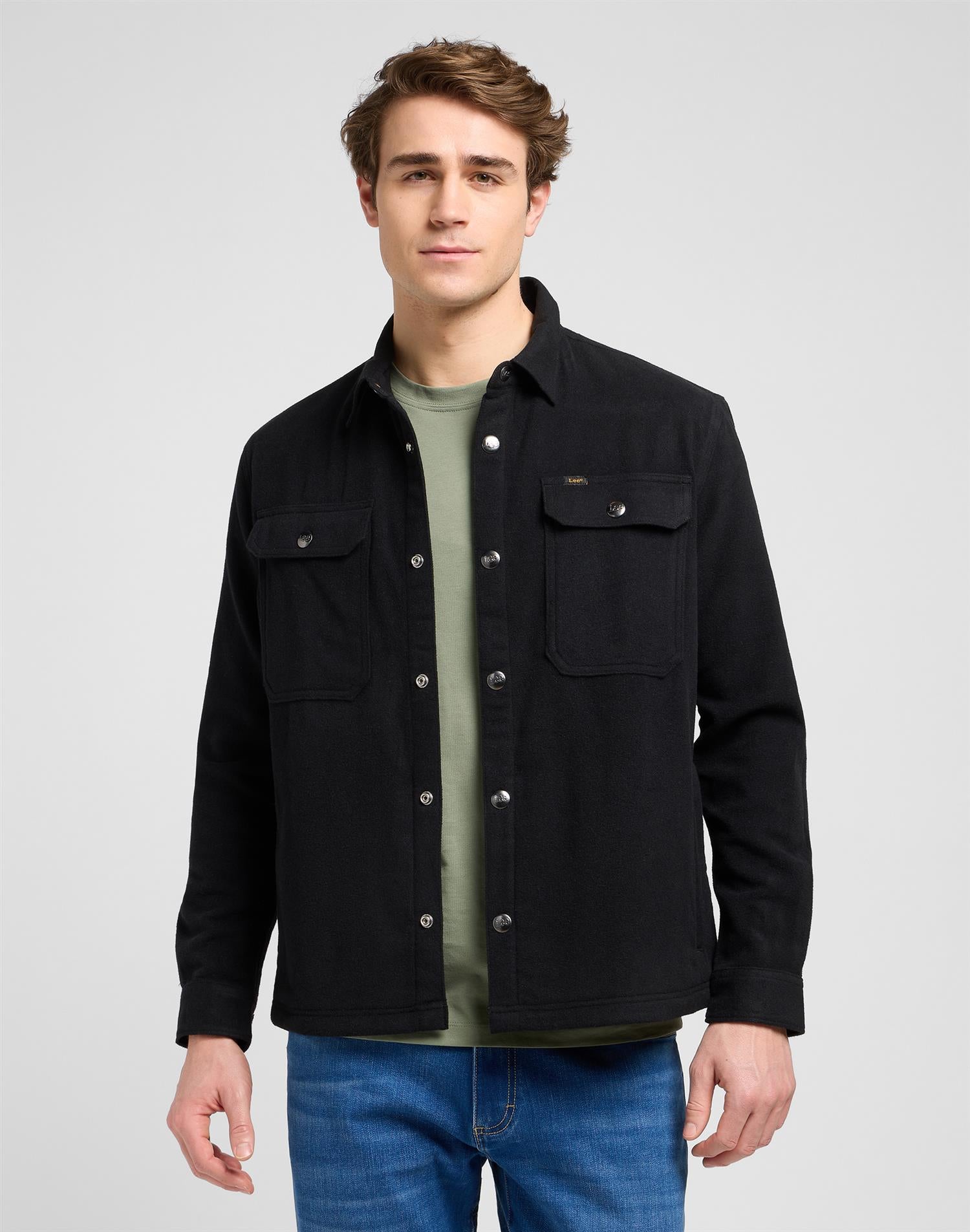 Relaxed Overshirt Unionall Black