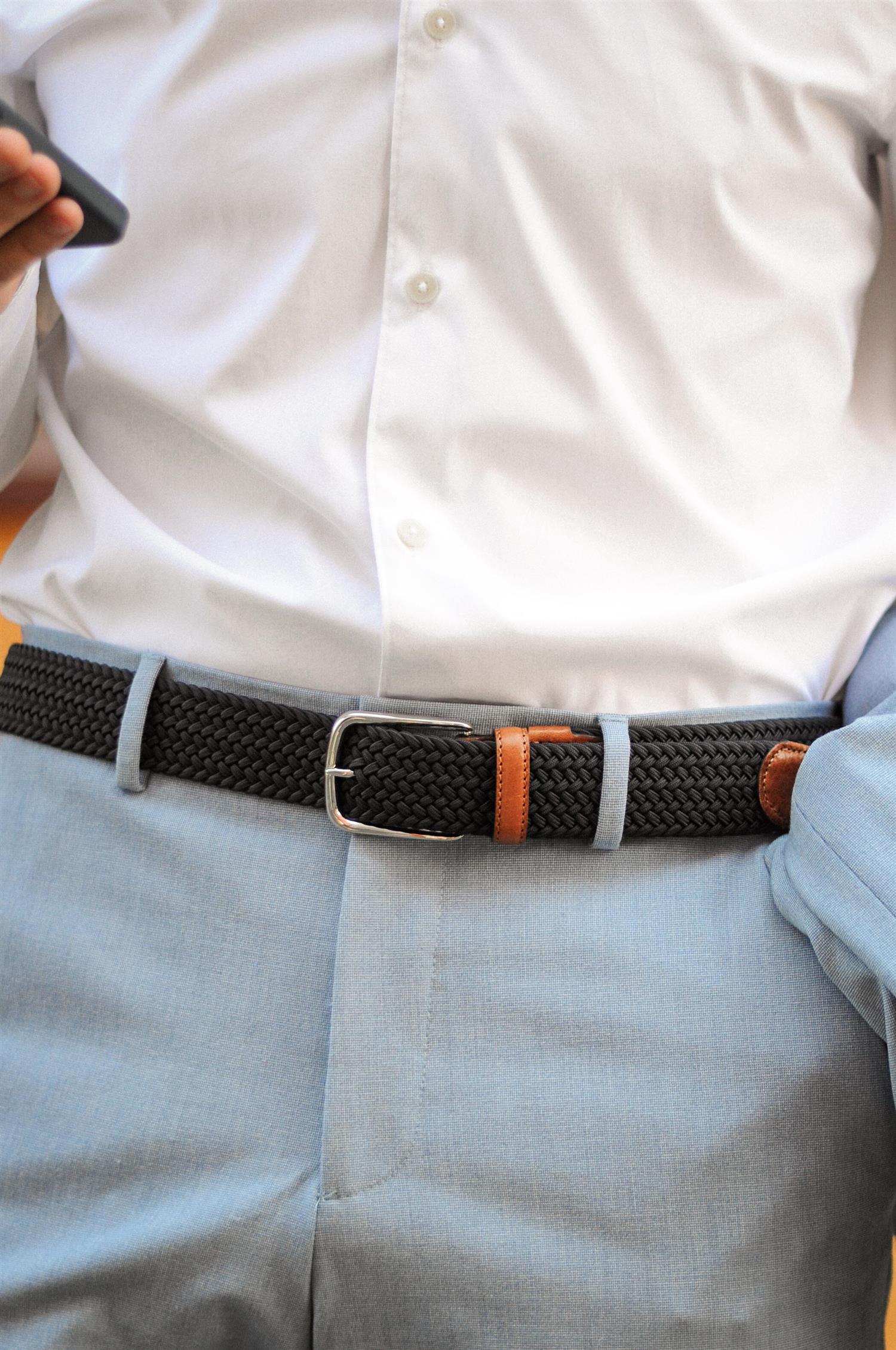 Navy ribbon belt Navy