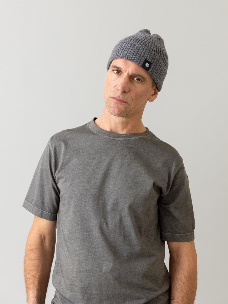 MMGSeaman knit Beanie Grey Melange