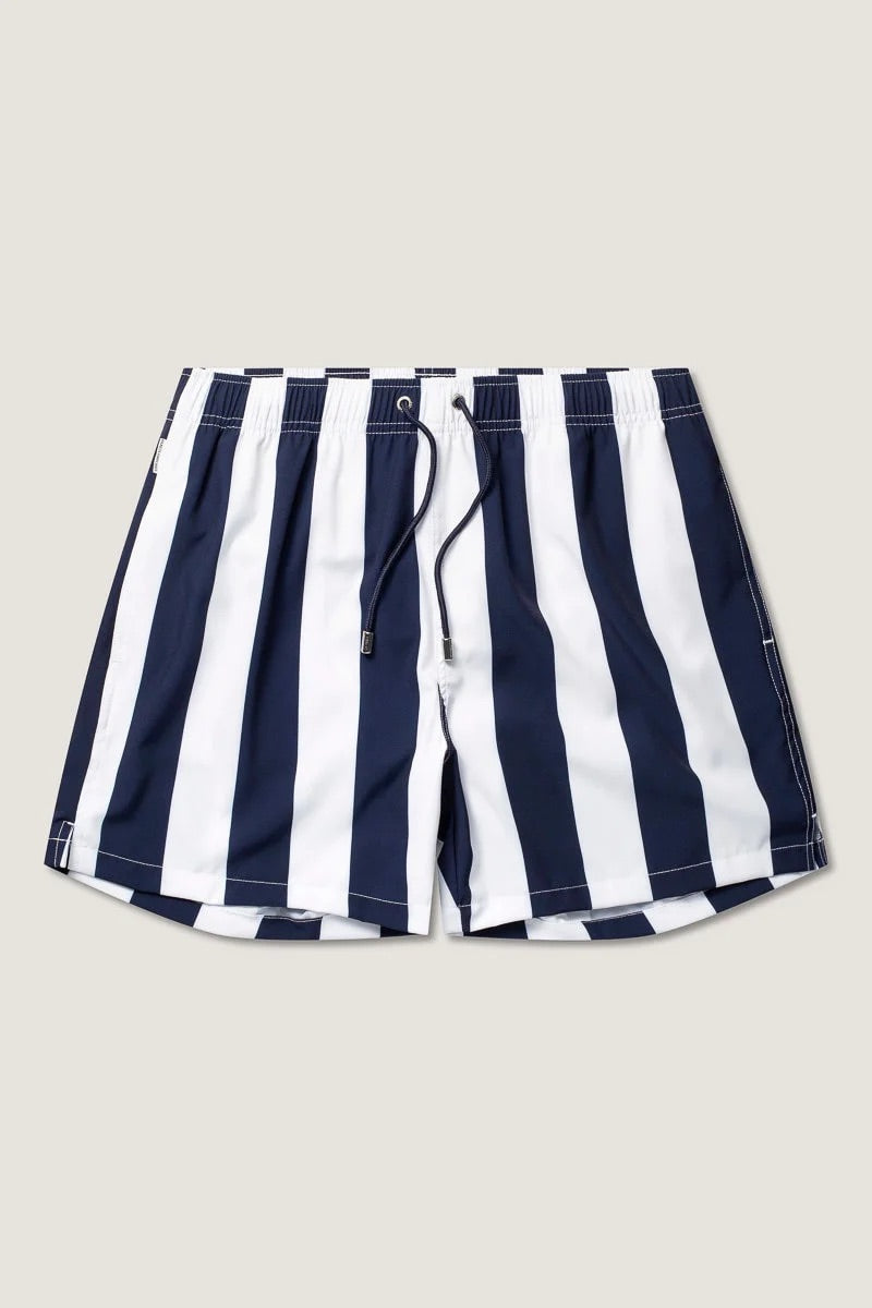 Classic Retro Swimshort Navy/White