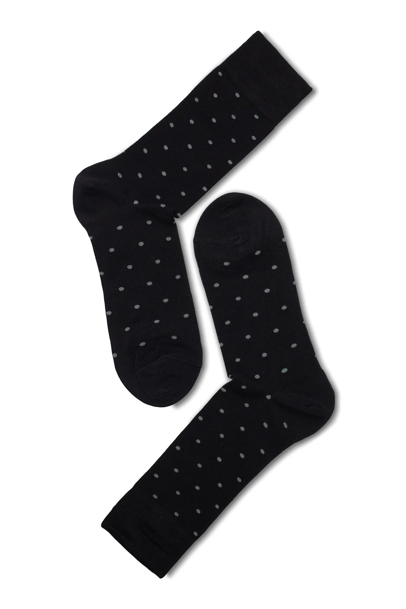 Eton Bamboo Dots Black/Grey Melange