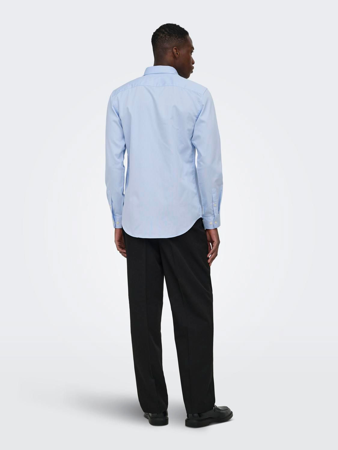 Onsjim Slim Shirt Frml Noos Cashmere Blue