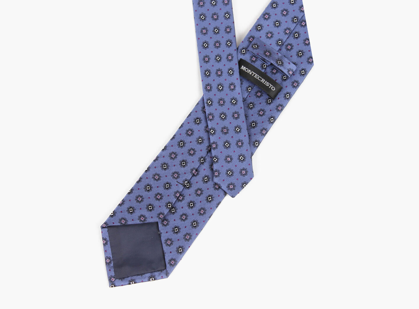 Montecrist Woven tie 7,6 cm Blå